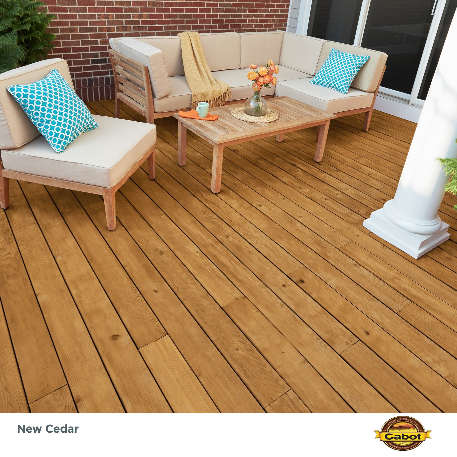 slide 3 of 6, Cabot New Cedar Semi-transparent Exterior Wood Stain and Sealer (5-Gallon), 