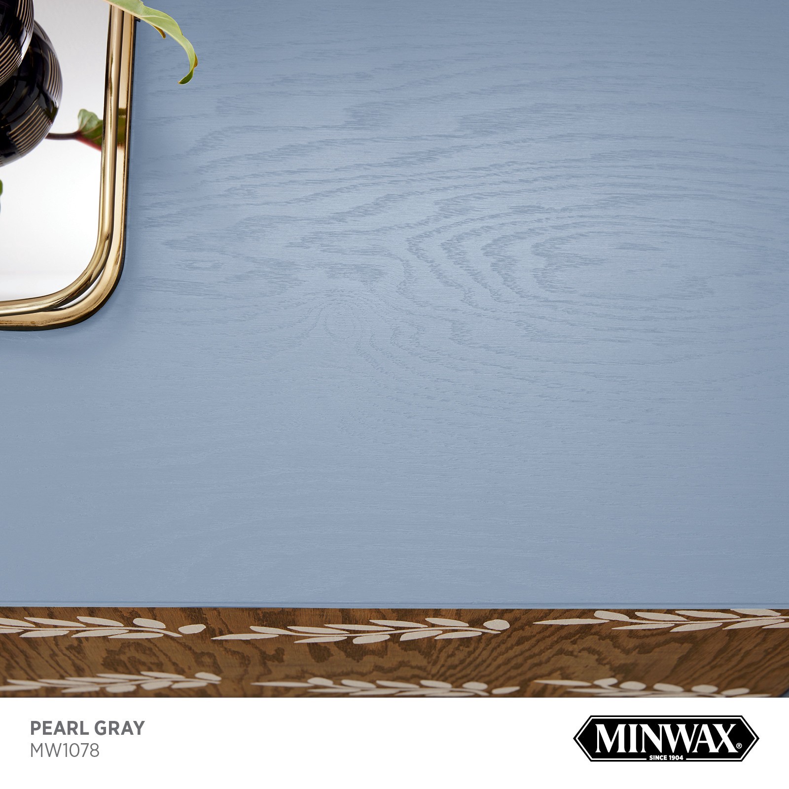 slide 2 of 6, Minwax Wood Finish Water-based Pearl Gray MW1078 Solid Interior Stain ( 1-quart ), 1 ct