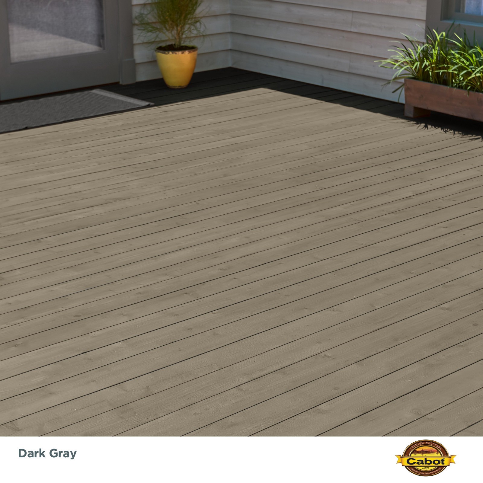 slide 3 of 6, Cabot Dark Gray Semi-solid Exterior Wood Stain and Sealer (1-Gallon), 
