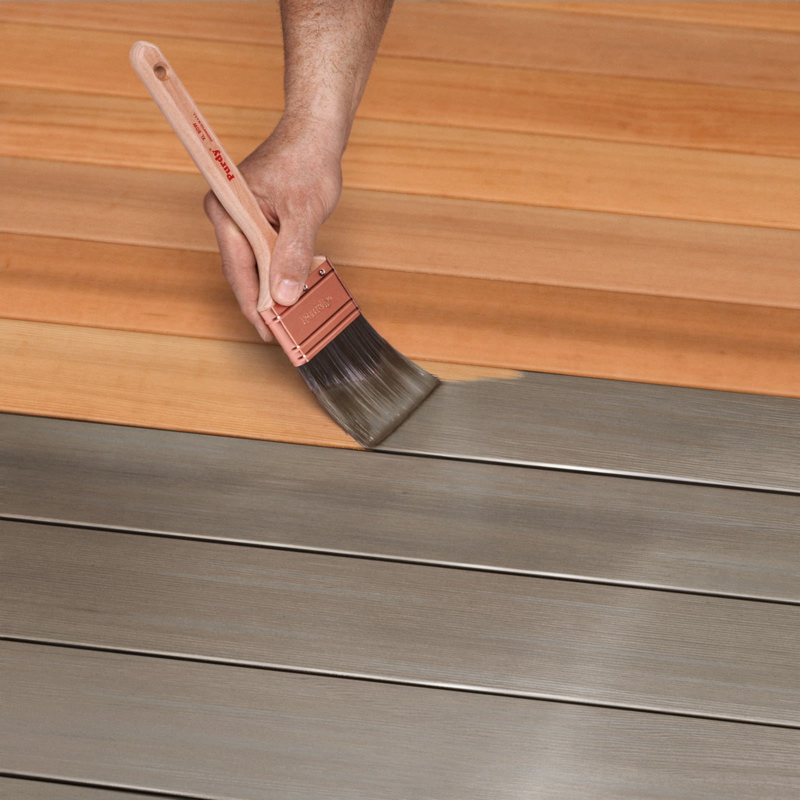 slide 4 of 6, Cabot Dark Gray Semi-solid Exterior Wood Stain and Sealer (1-Gallon), 