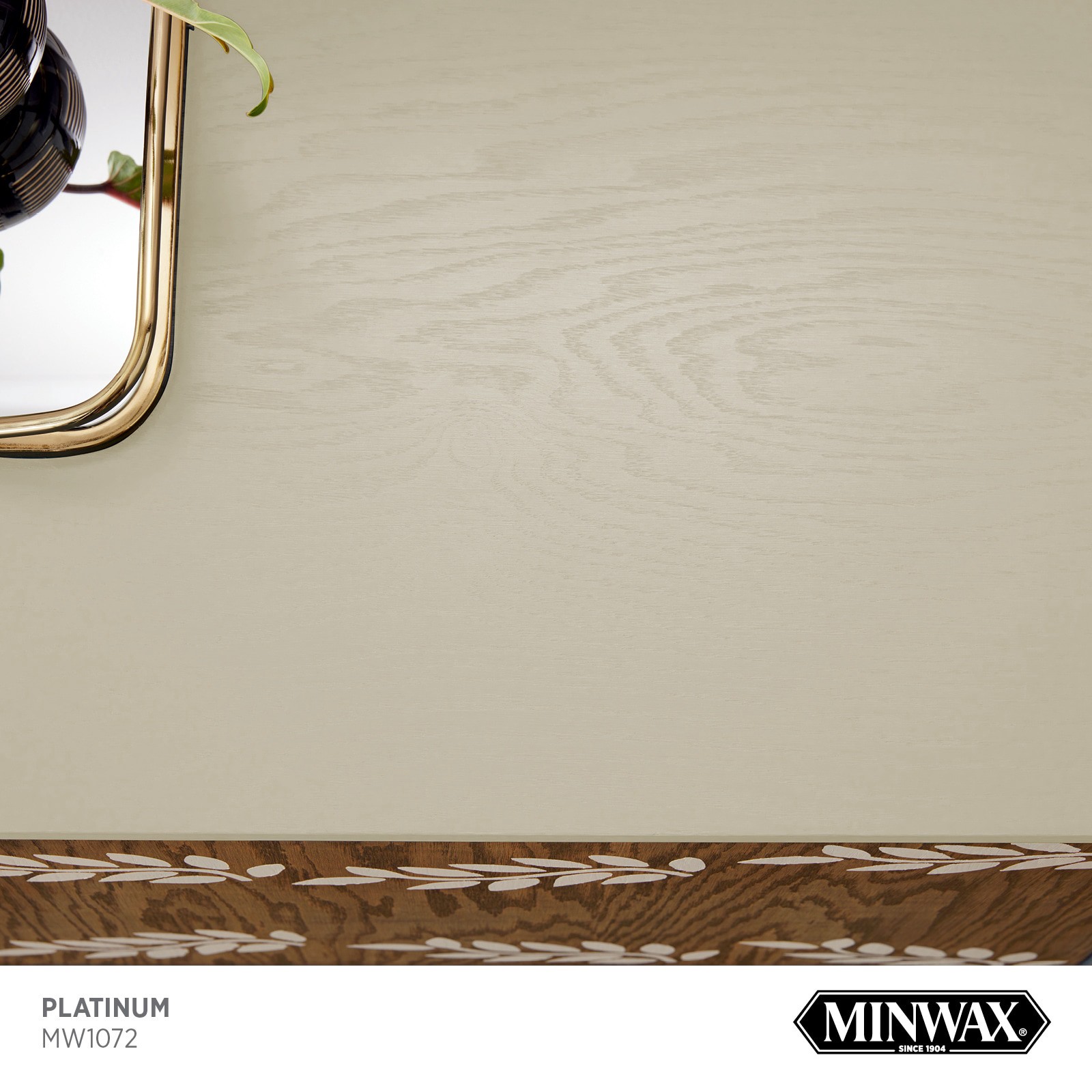 slide 2 of 6, Minwax Wood Finish Water-based Platinum MW1072 Solid Interior Stain ( 1-quart ), 1 ct