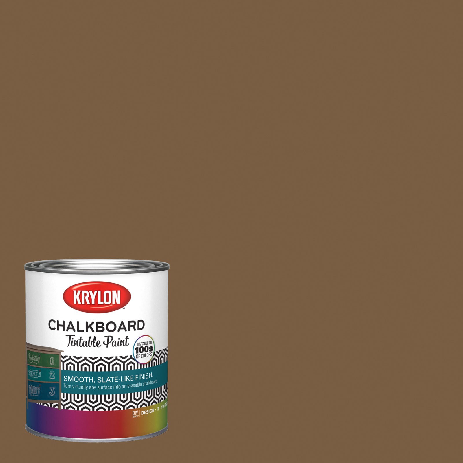 slide 1 of 6, Krylon Latex Muddy Mississippi 3004-9A Chalkboard Paint (1-quart), 1 ct