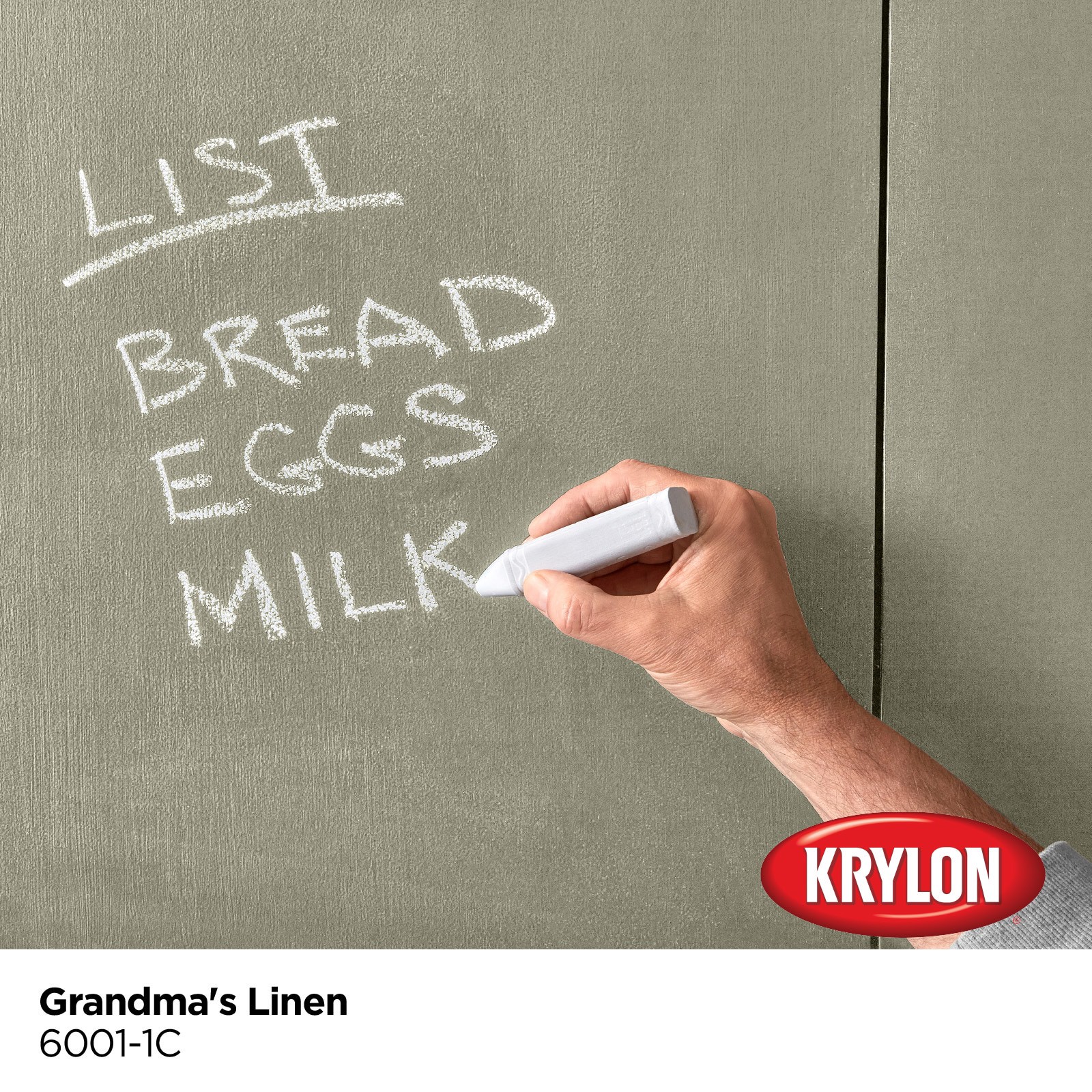 slide 3 of 6, Krylon Latex Grandma's Linen 6001-1C Chalkboard Paint (1-quart), 1 ct
