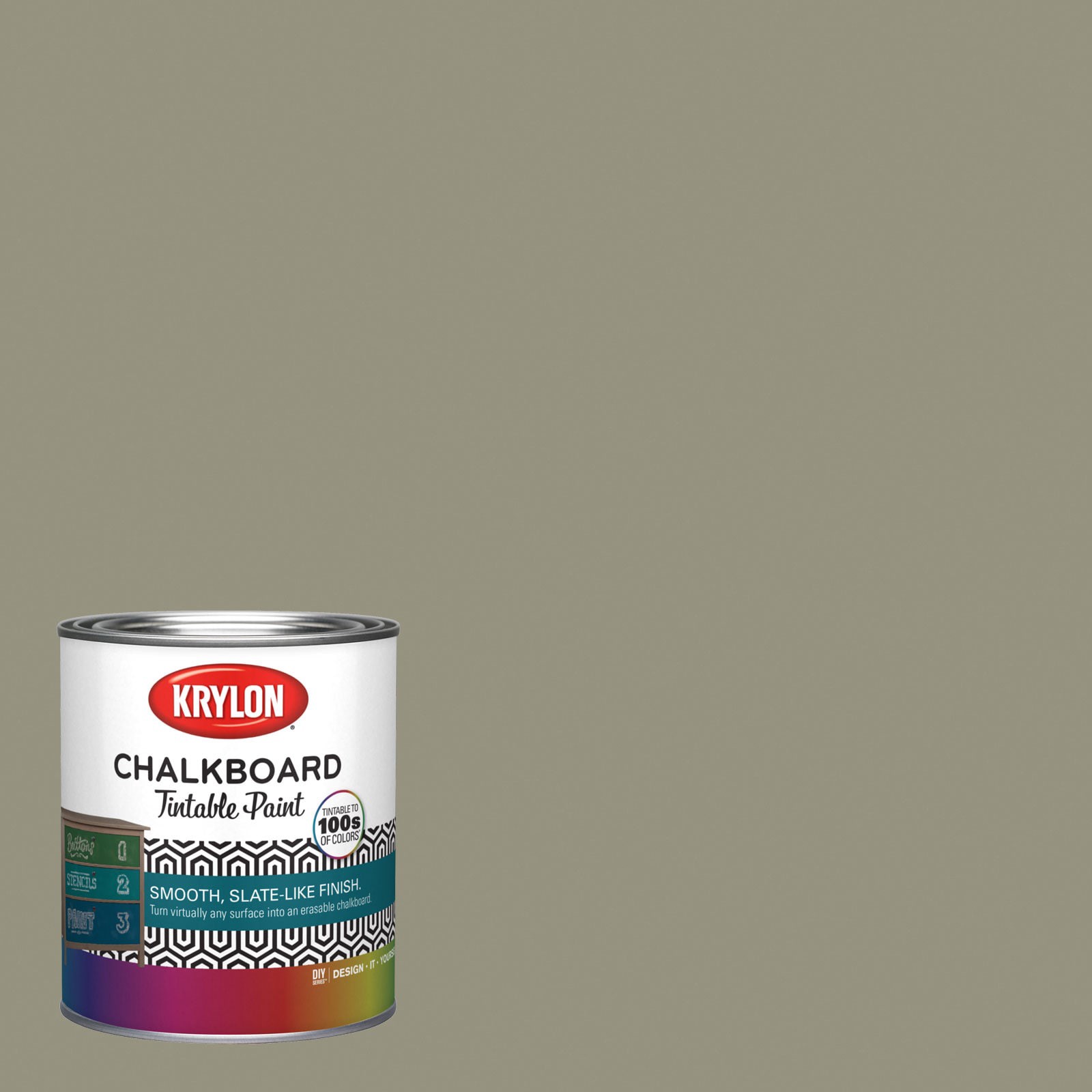 slide 1 of 6, Krylon Latex Grandma's Linen 6001-1C Chalkboard Paint (1-quart), 1 ct