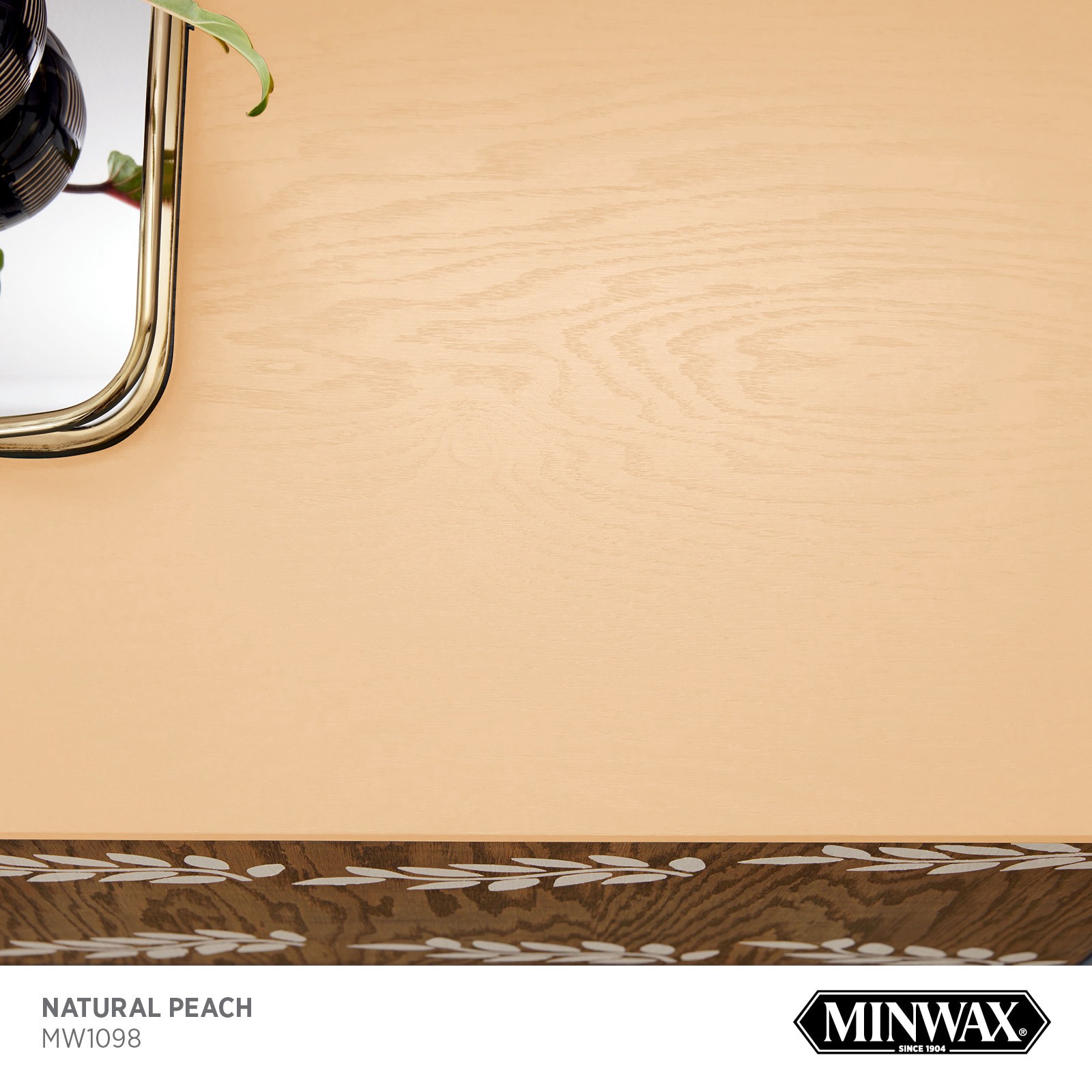 slide 2 of 6, Minwax Wood Finish Water-based Natural Peach MW1098 Solid Interior Stain ( 1-quart ), 1 ct