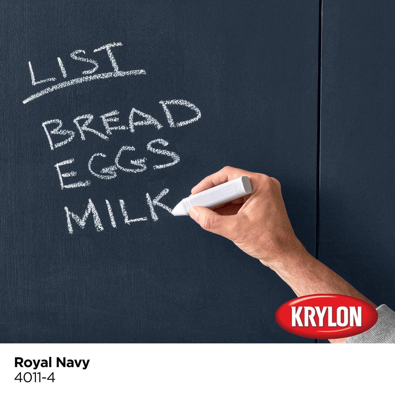 slide 3 of 6, Krylon Latex Royal Navy 4011-4 Chalkboard Paint (1-quart), 1 ct
