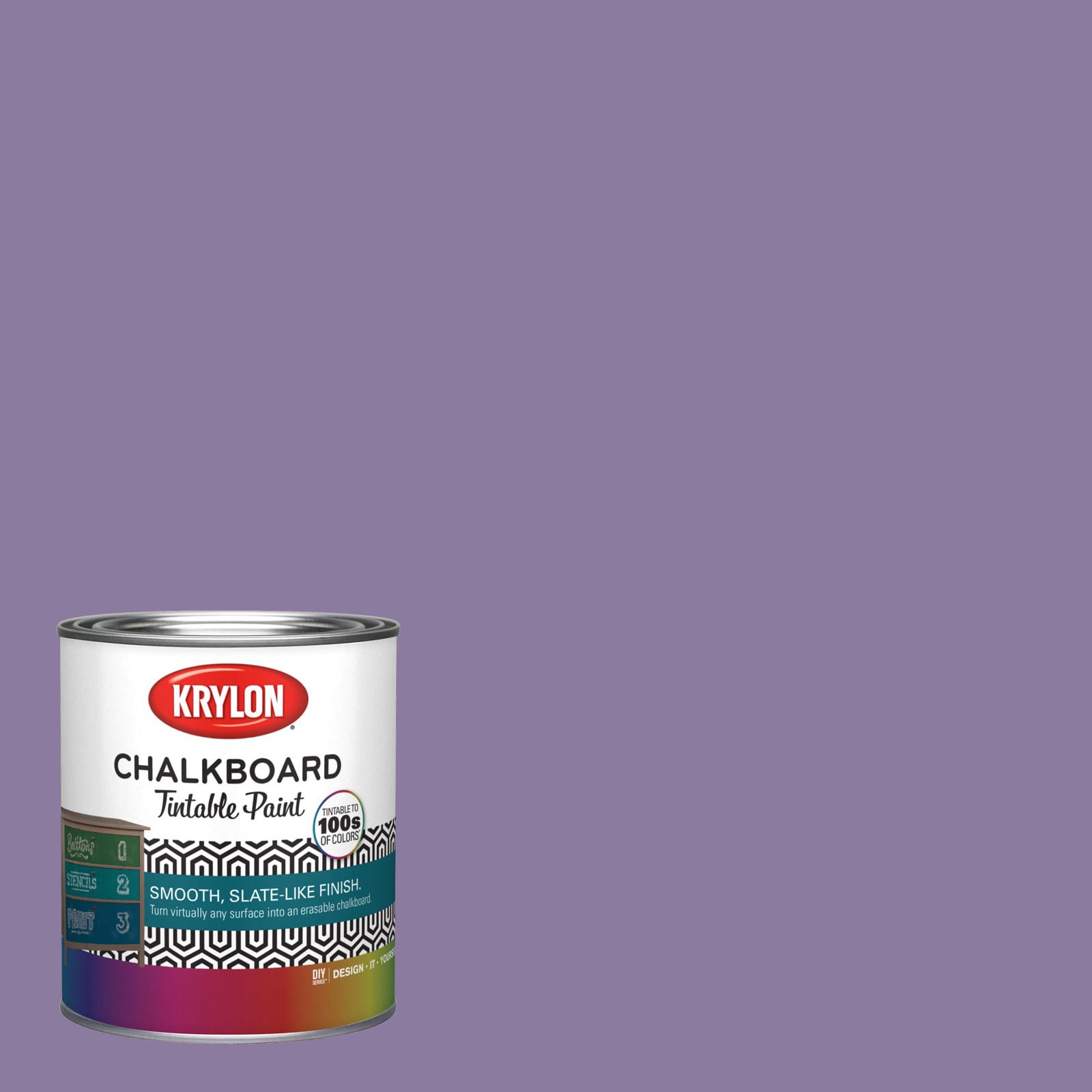 slide 1 of 6, Krylon Latex Purple Hills 1001-5B Chalkboard Paint (1-quart), 1 ct