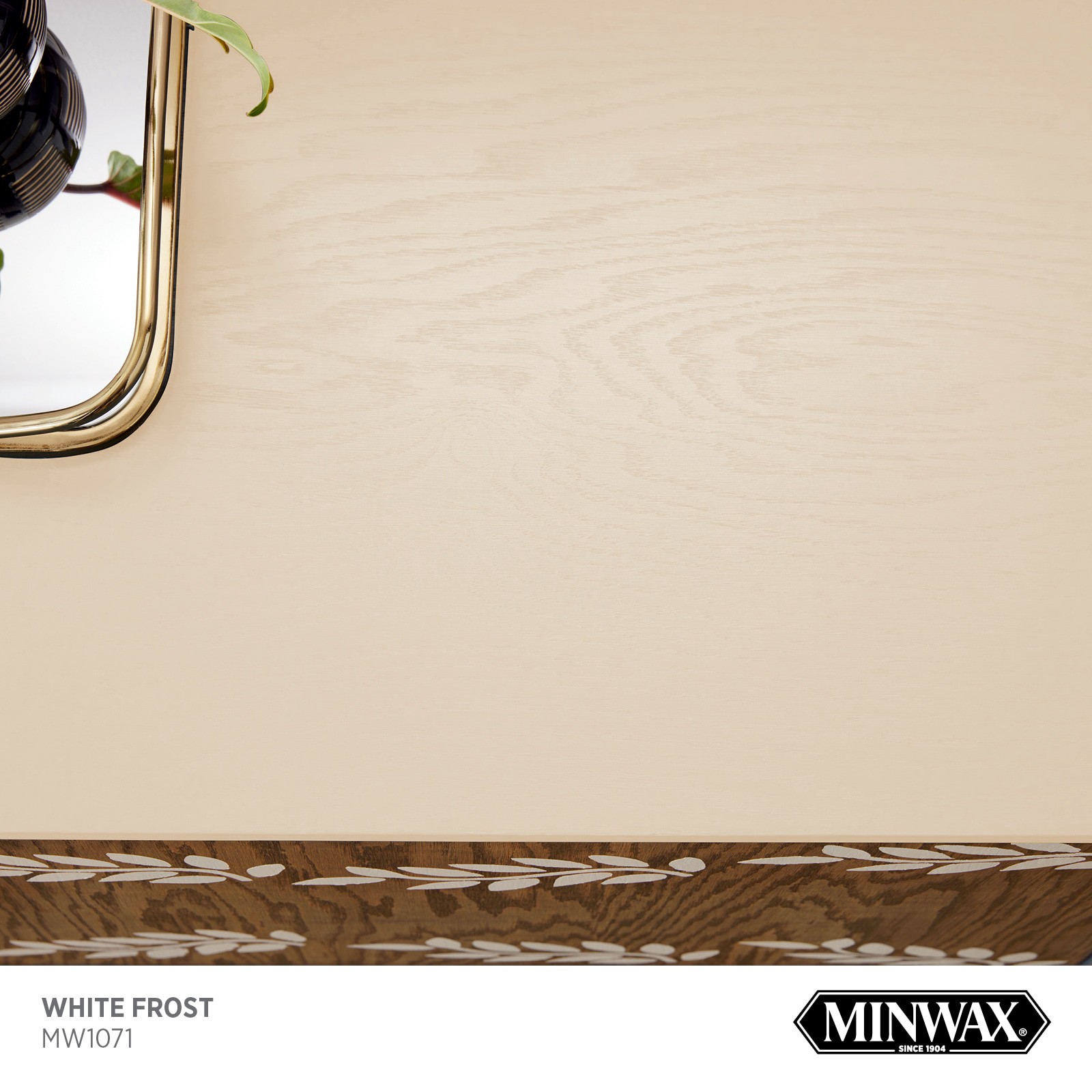 slide 2 of 6, Minwax Wood Finish Water-based White Frost MW1071 Solid Interior Stain ( 1-quart ), 1 ct