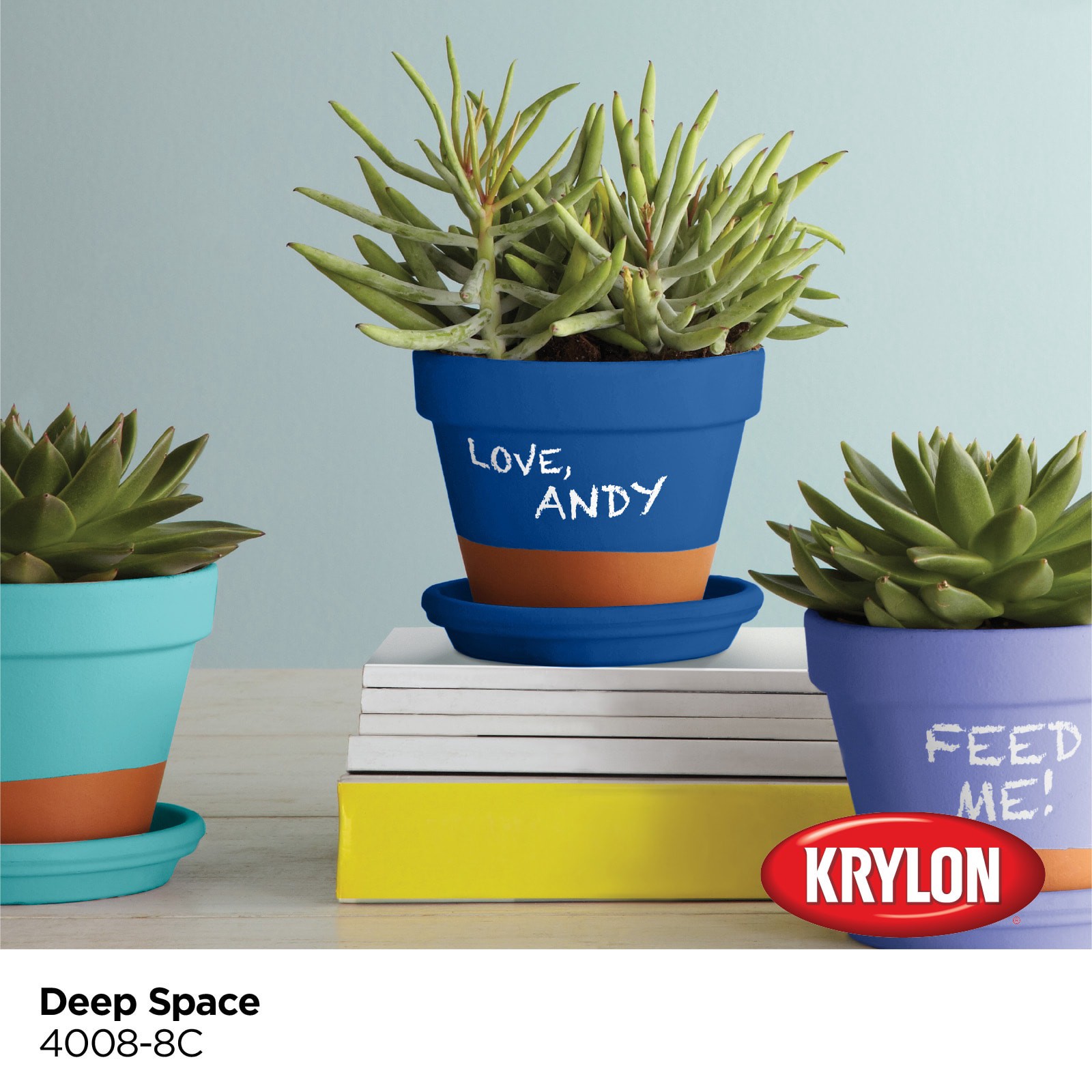 slide 2 of 6, Krylon Latex Deep Space 4008-8C Chalkboard Paint (1-quart), 1 ct