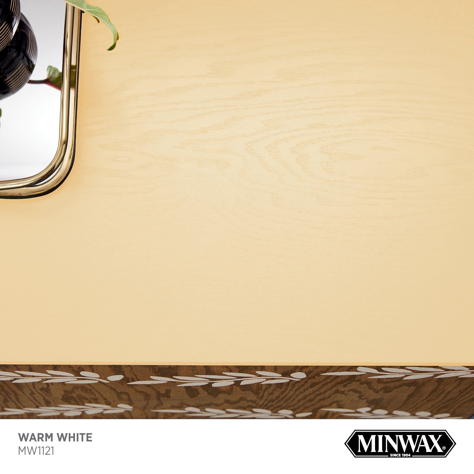 slide 2 of 6, Minwax Wood Finish Water-based Warm White MW1121 Solid Interior Stain ( 1-quart ), 1 ct
