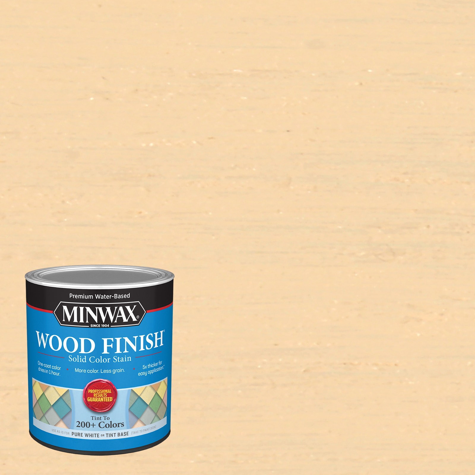 slide 1 of 6, Minwax Wood Finish Water-based Warm White MW1121 Solid Interior Stain ( 1-quart ), 1 ct