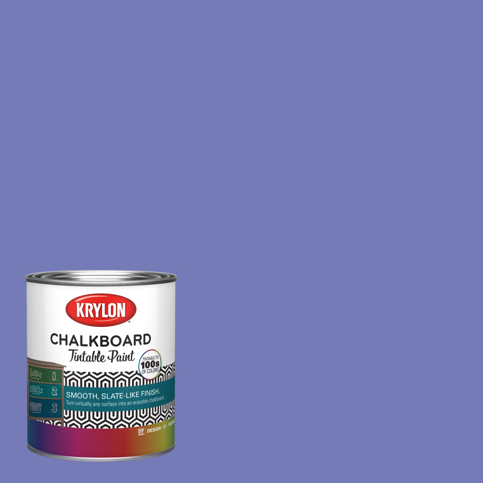 slide 1 of 6, Krylon Latex Simply Purple 4004-10B Chalkboard Paint (1-quart), 1 ct