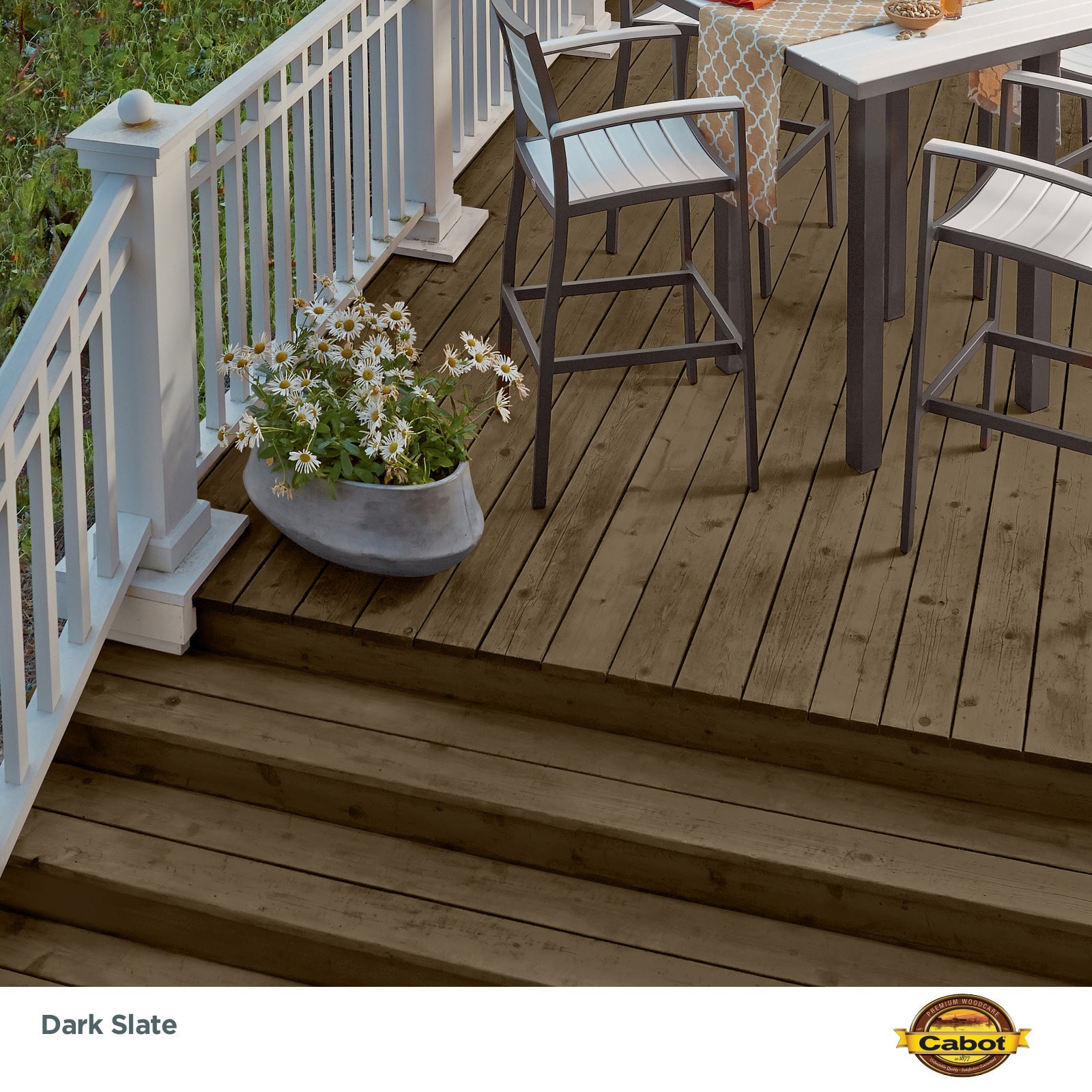 slide 2 of 6, Cabot Dark Slate Semi-transparent Exterior Wood Stain and Sealer (5-Gallon), 