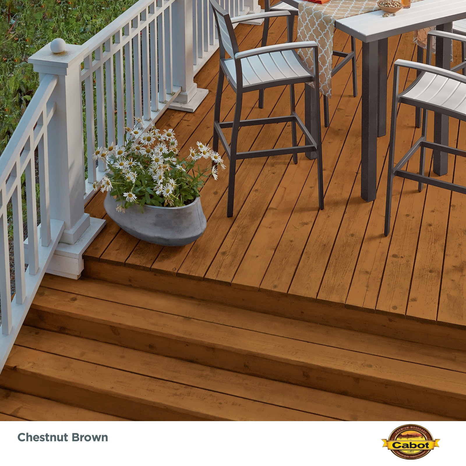 slide 2 of 6, Cabot Chestnut Brown Semi-transparent Exterior Wood Stain and Sealer (5-Gallon), 
