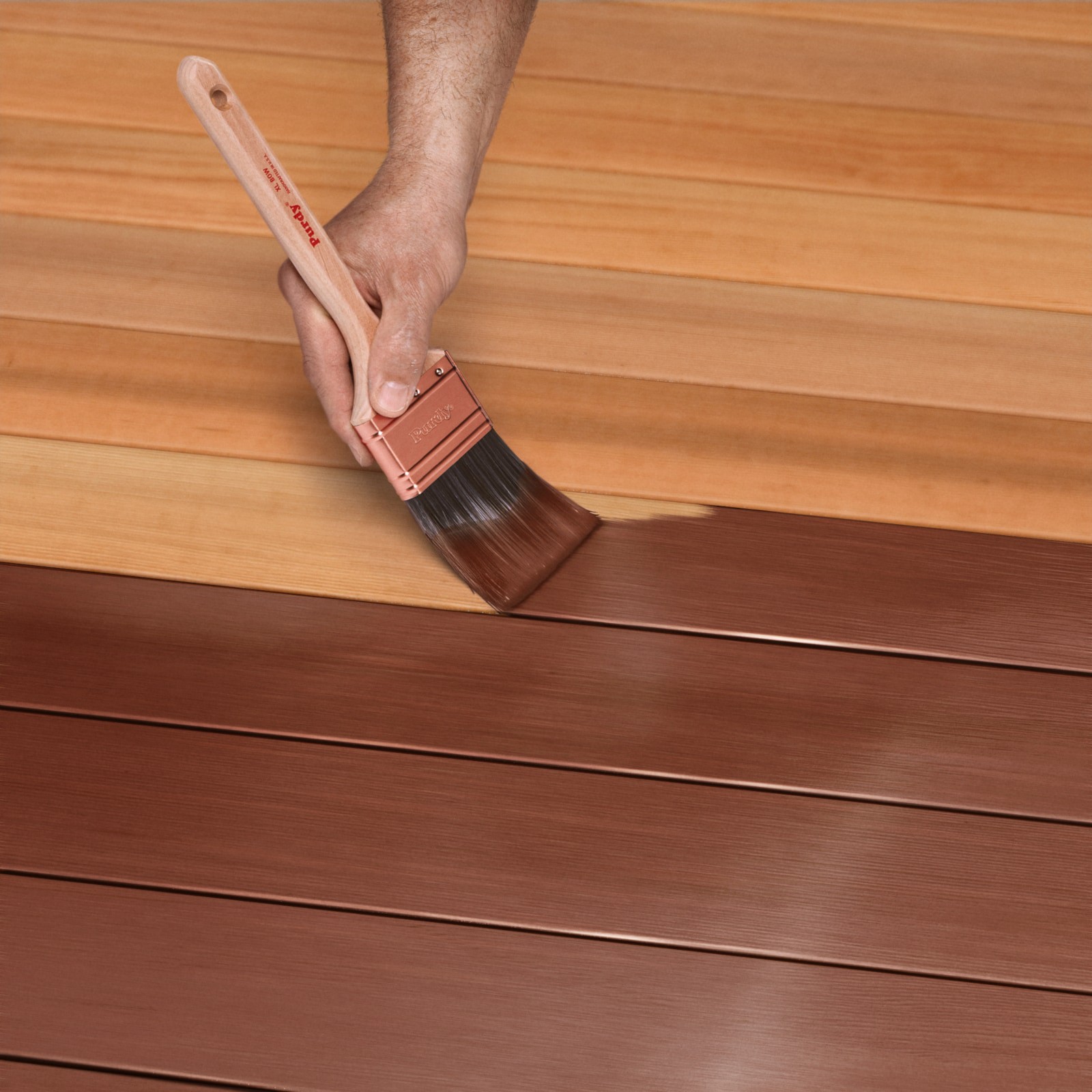 slide 4 of 6, Cabot Mission Brown Semi-solid Exterior Wood Stain and Sealer (5-Gallon), 