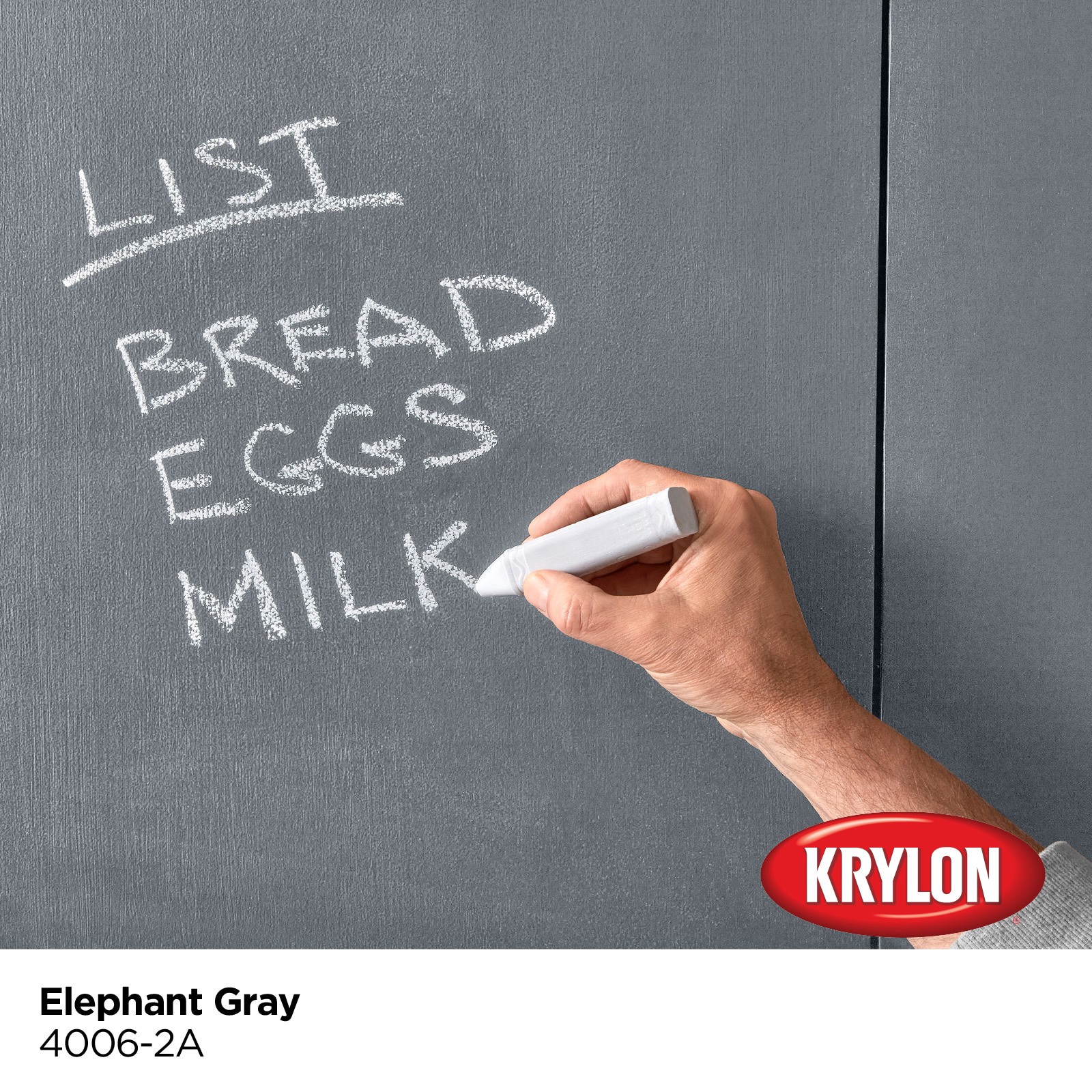 slide 3 of 6, Krylon Latex Elephant Gray 4006-2A Chalkboard Paint (1-quart), 1 ct
