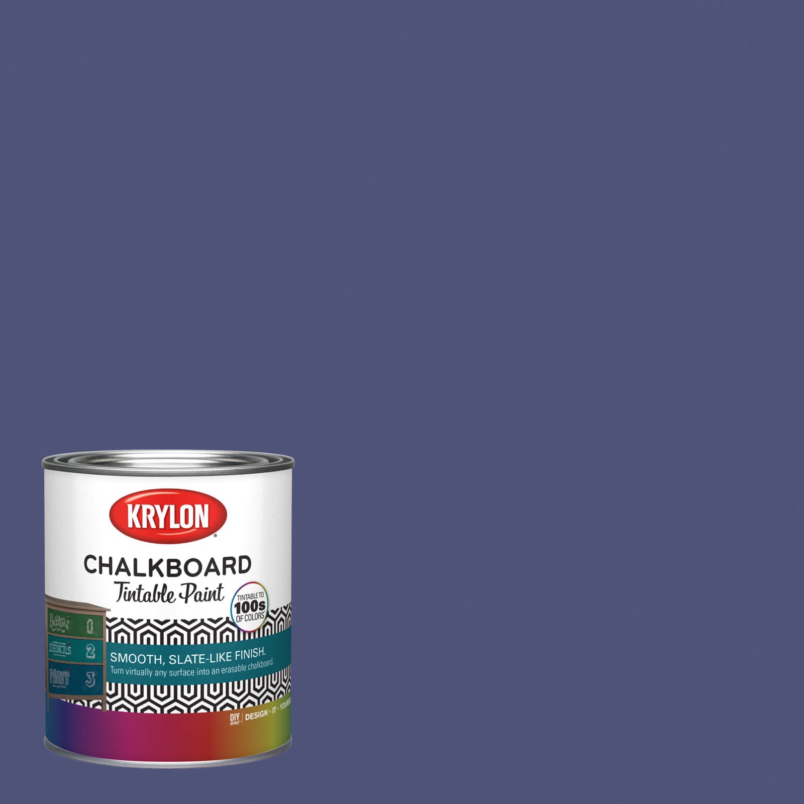 slide 1 of 6, Krylon Latex Karmic Grape 4002-8C Chalkboard Paint (1-quart), 1 ct