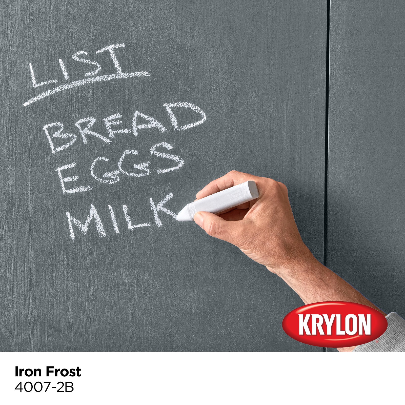 slide 3 of 6, Krylon Latex Iron Frost 4007-2B Chalkboard Paint (1-quart), 1 ct