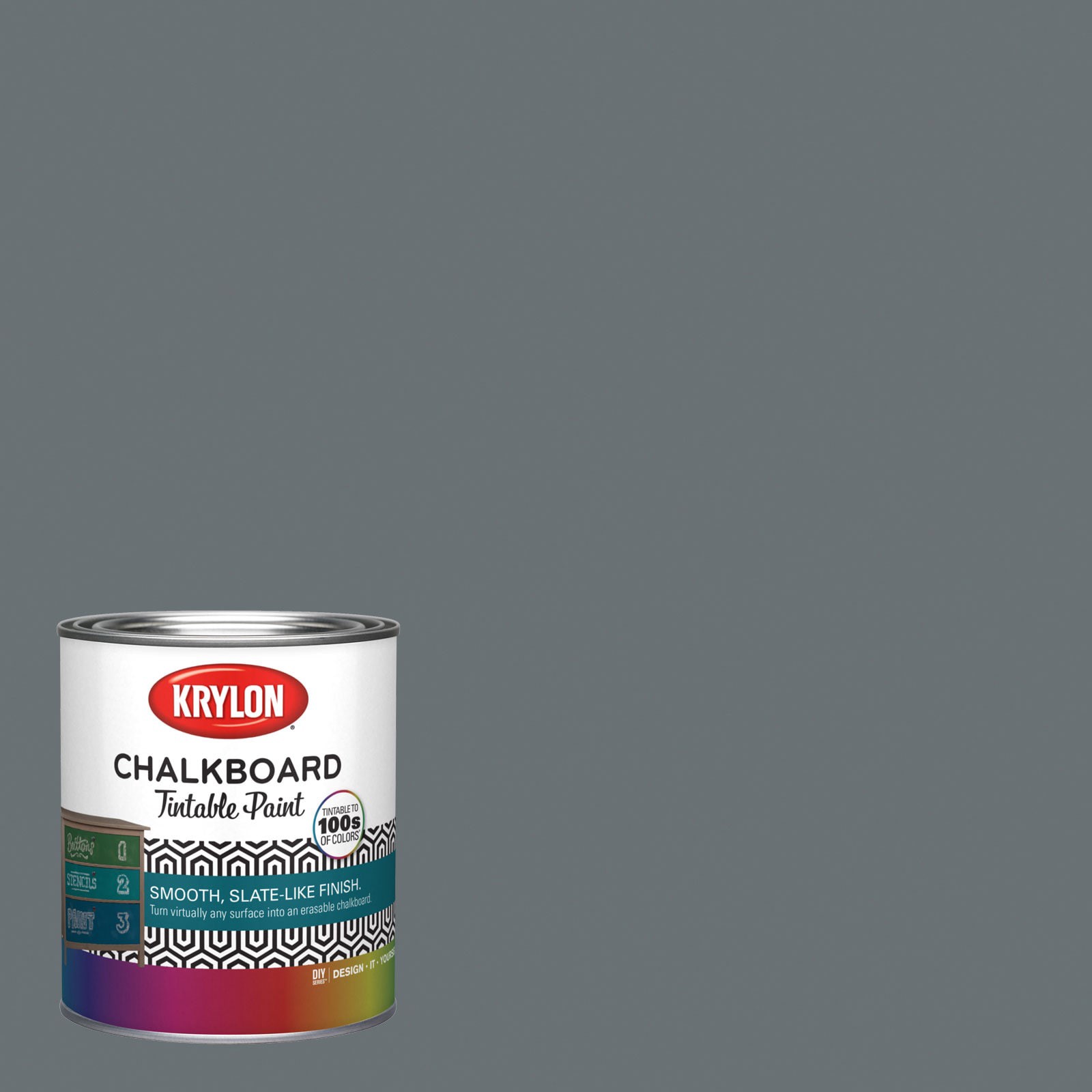 slide 1 of 6, Krylon Latex Iron Frost 4007-2B Chalkboard Paint (1-quart), 1 ct