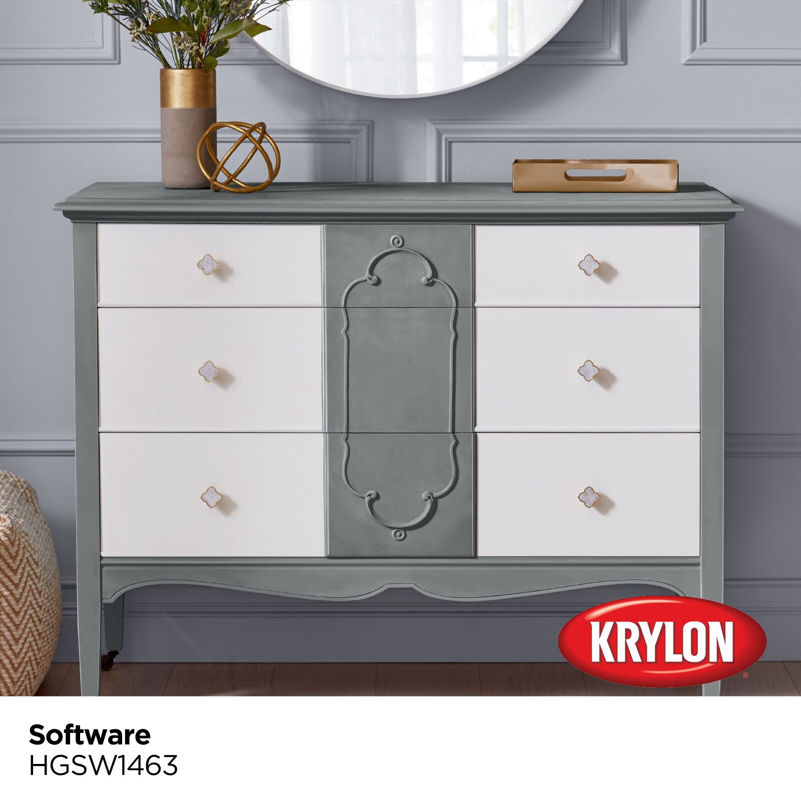 slide 3 of 6, Krylon Water-based Software Hgsw1463 Chalky Paint (1-quart), 1 ct