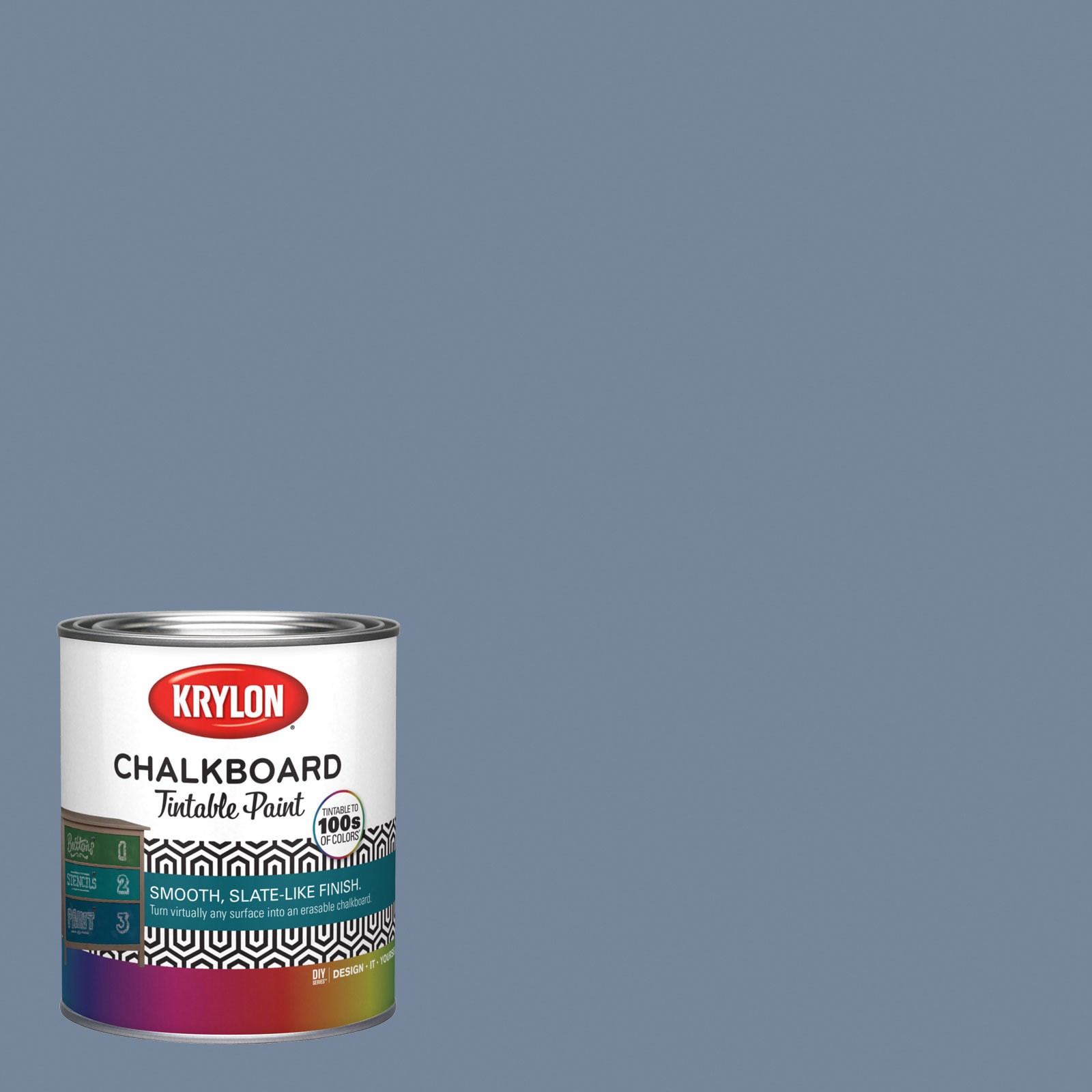 slide 1 of 6, Krylon Latex Gray Lavender 4005-4A Chalkboard Paint (1-quart), 1 ct