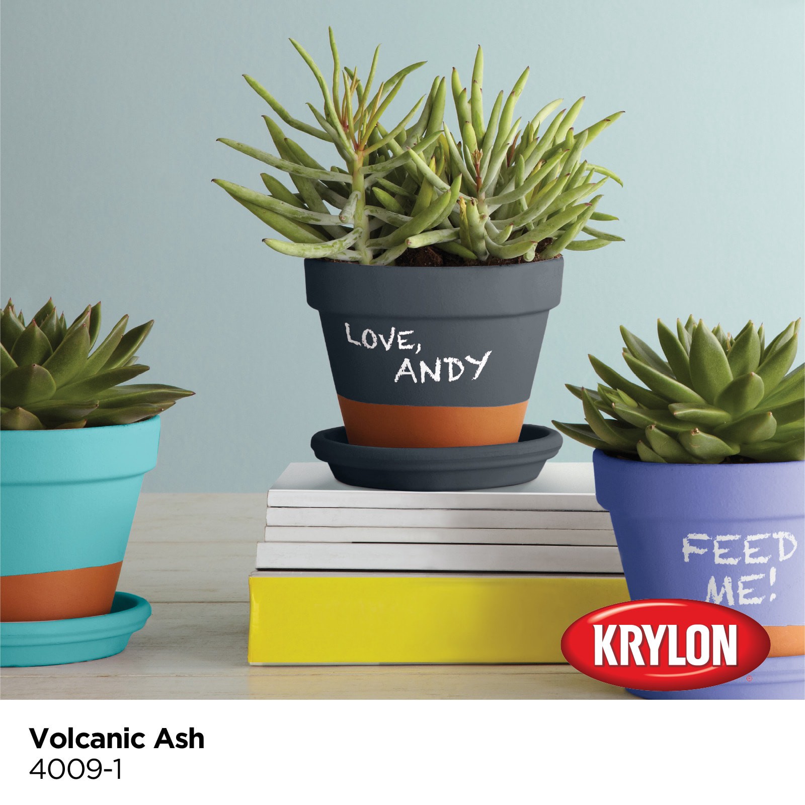 slide 2 of 6, Krylon Latex Volcanic Ash 4009-1 Chalkboard Paint (1-quart), 1 ct