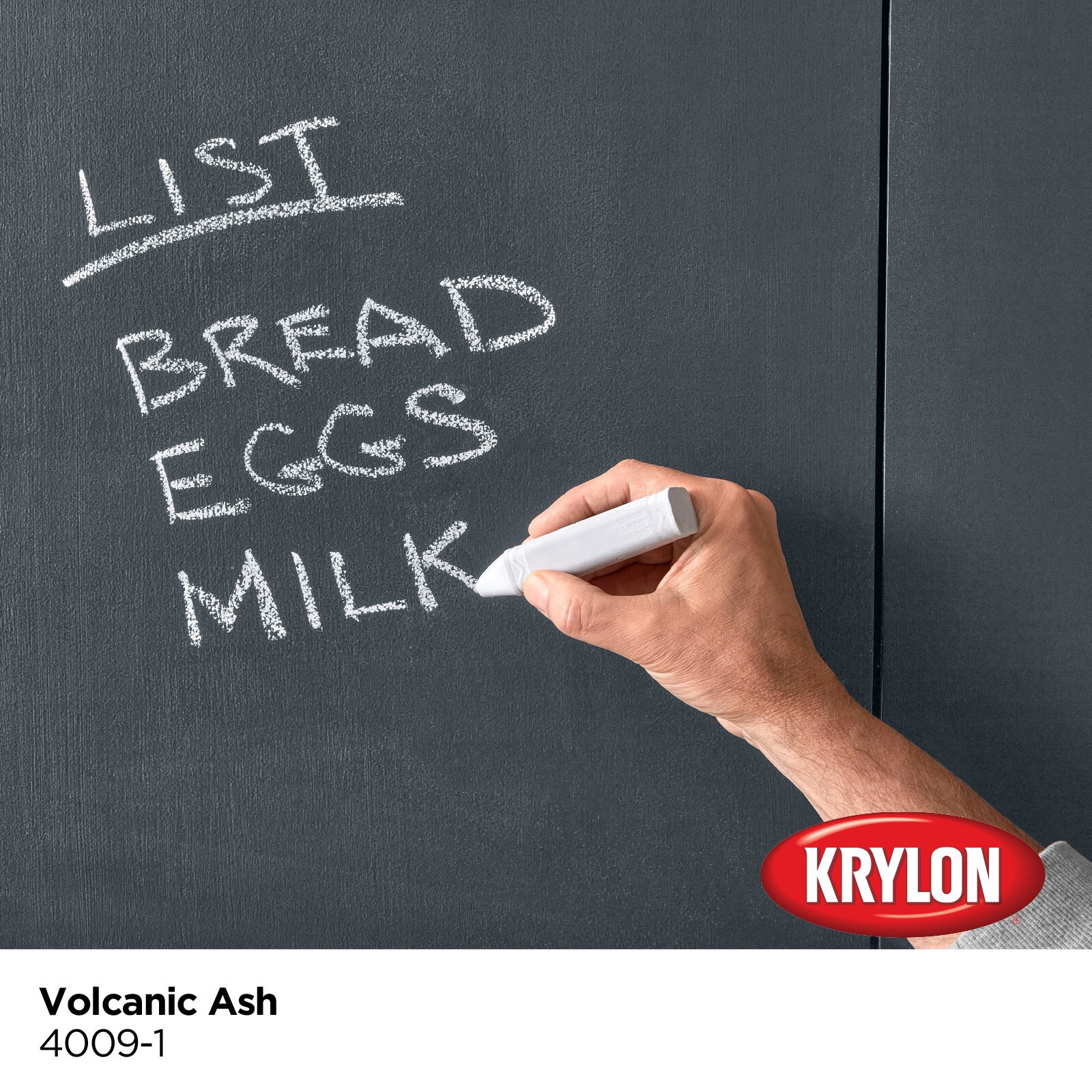 slide 3 of 6, Krylon Latex Volcanic Ash 4009-1 Chalkboard Paint (1-quart), 1 ct