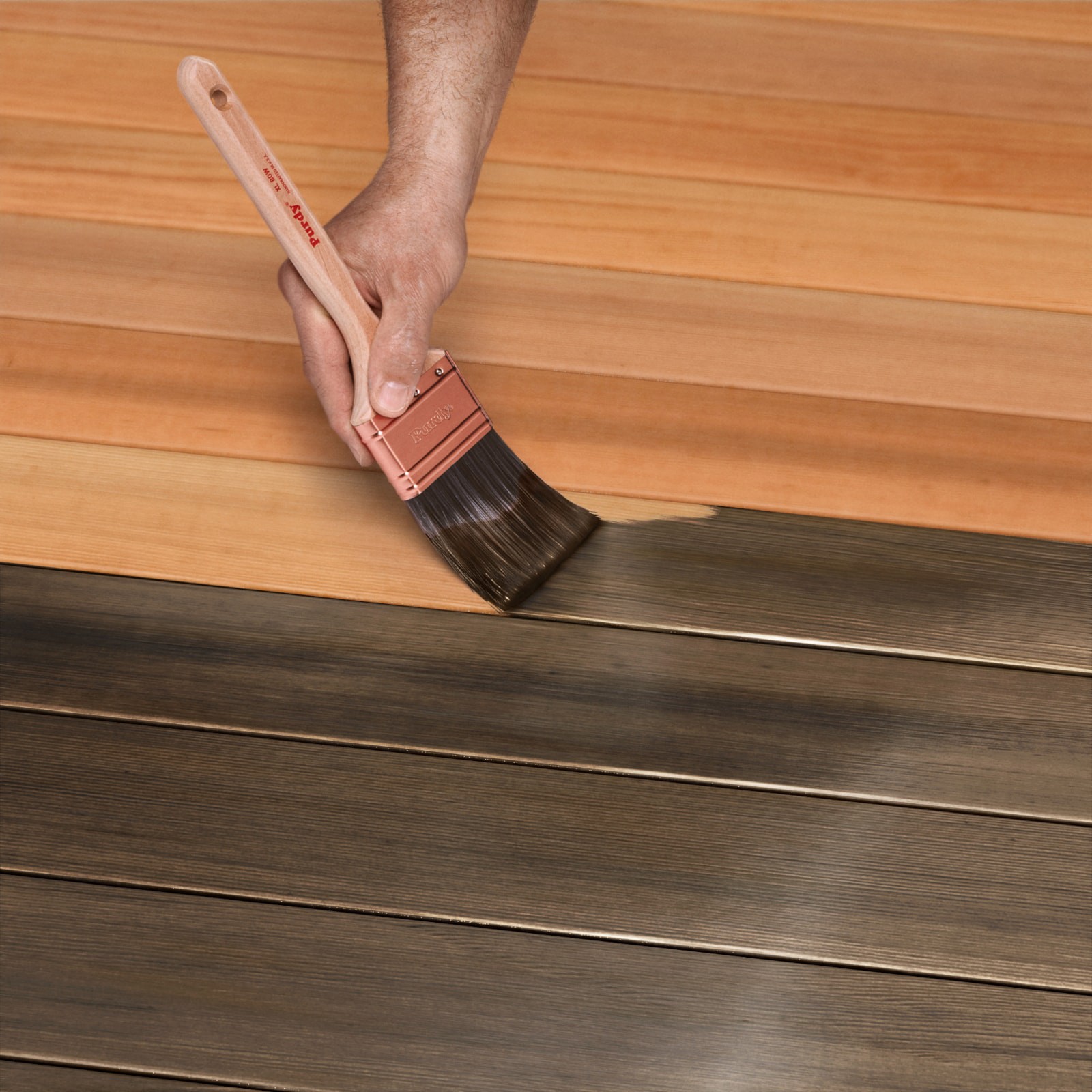 slide 3 of 6, Cabot Black Semi-transparent Exterior Wood Stain and Sealer (1-Gallon), 