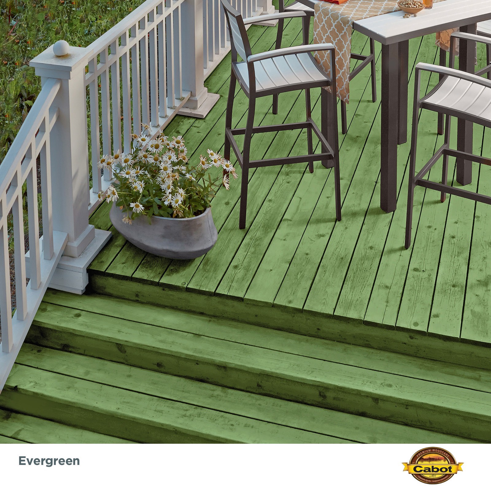 slide 2 of 6, Cabot Evergreen Semi-transparent Exterior Wood Stain and Sealer (1-Gallon), 
