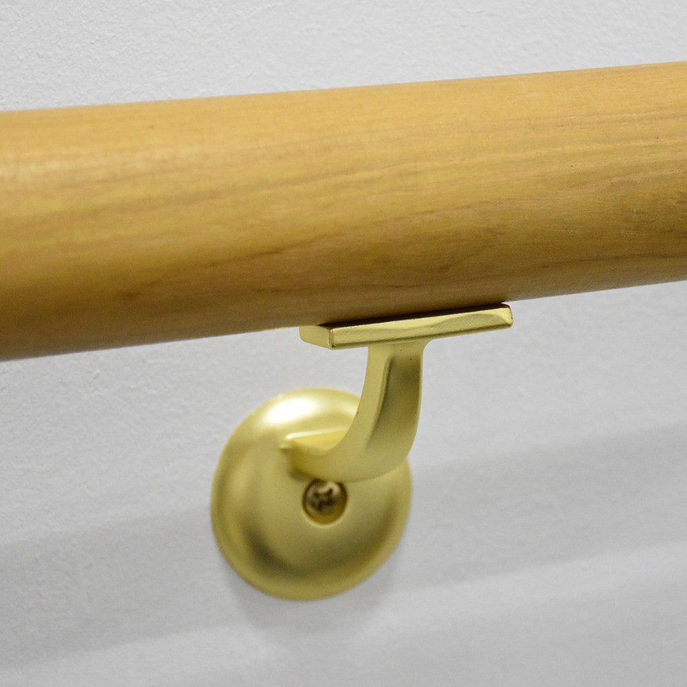slide 2 of 4, RELIABILT 2.125-in x 3-in Champagne Painted Zinc alloy Interior Handrail bracket, 1 ct