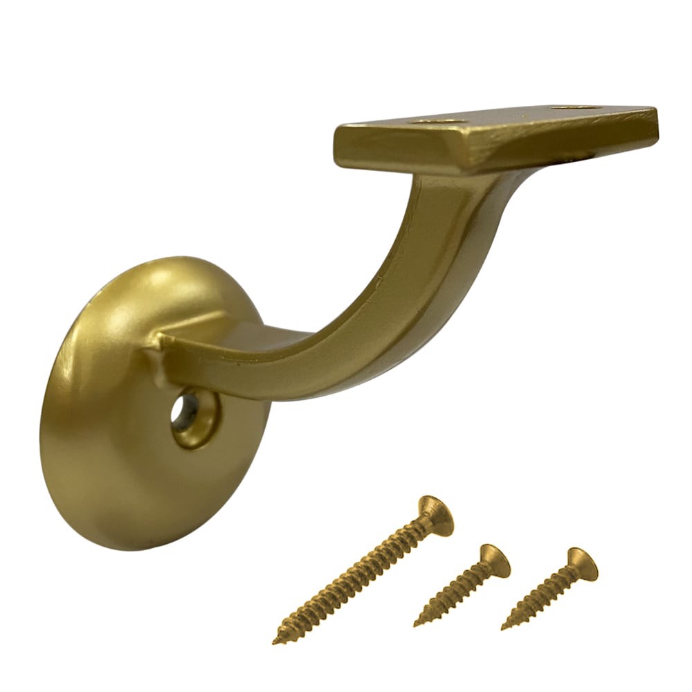 slide 1 of 4, RELIABILT 2.125-in x 3-in Champagne Painted Zinc alloy Interior Handrail bracket, 1 ct
