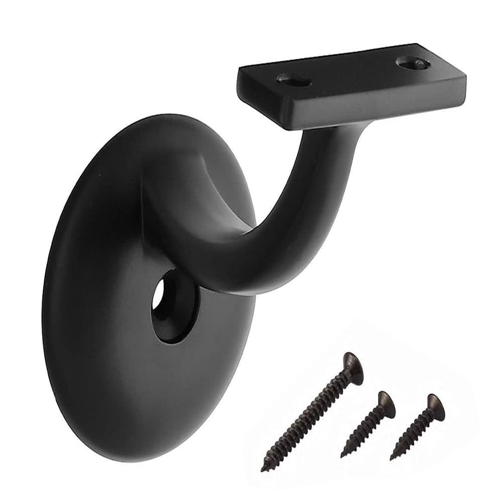 slide 1 of 4, RELIABILT 2.125-in x 3-in Black Painted Zinc alloy Interior Handrail bracket, 1 ct