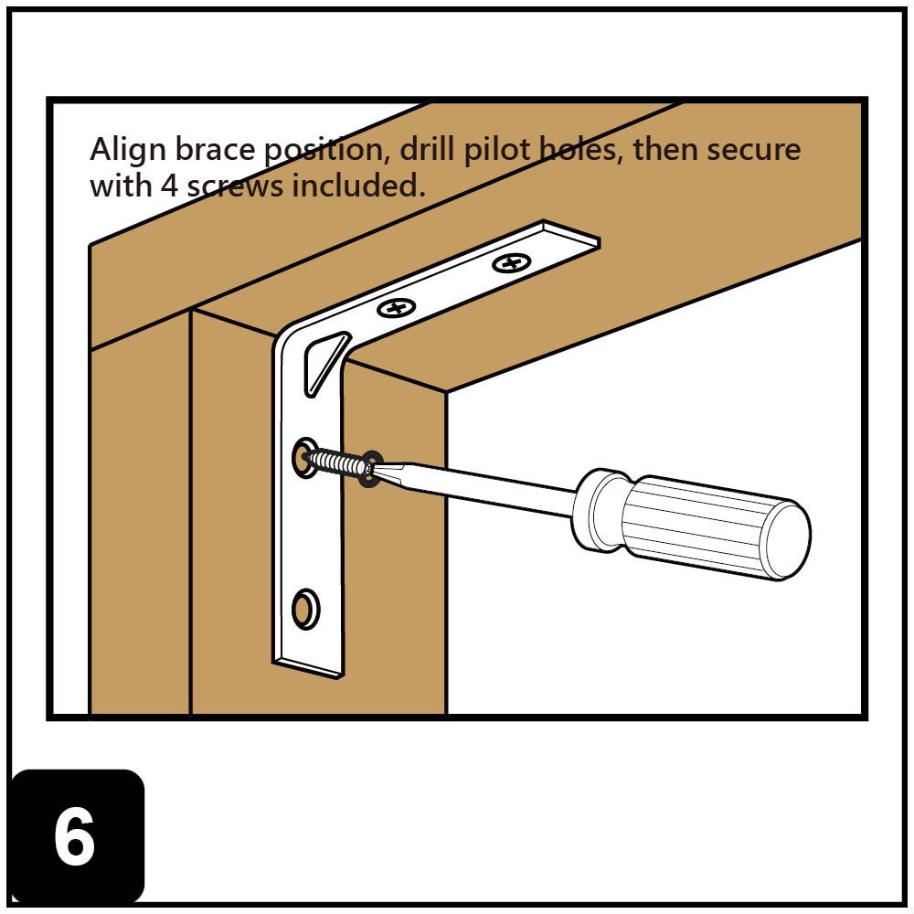 slide 6 of 6, RELIABILT 2-in x 0.625-in x 2-in 1.8 -Gauge Zinc-plated Steel Corner brace 4 -Pack, 1 ct
