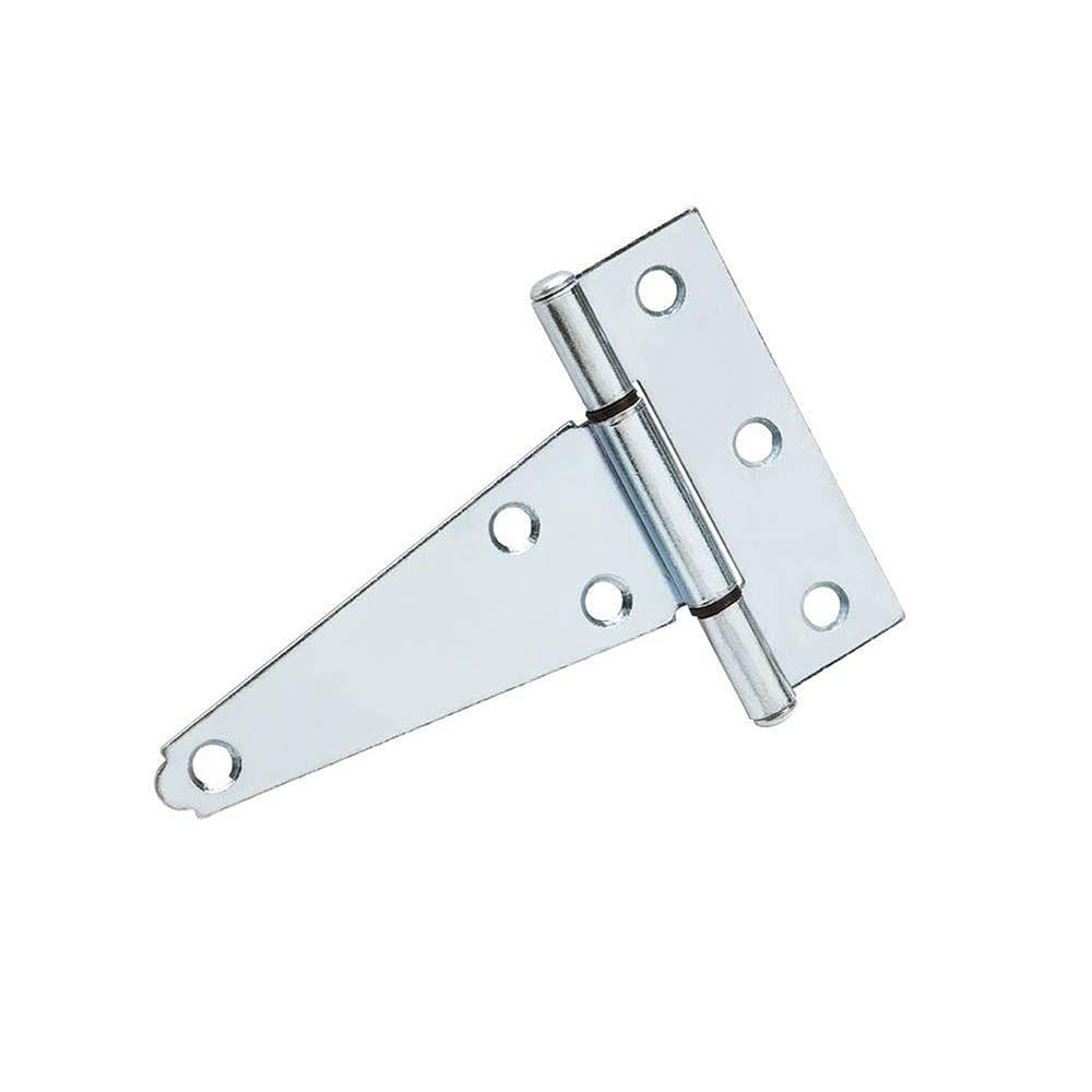 slide 1 of 6, RELIABILT 4-in H Zinc Plated T-shaped Interior/Exterior Door Hinge, 1 ct