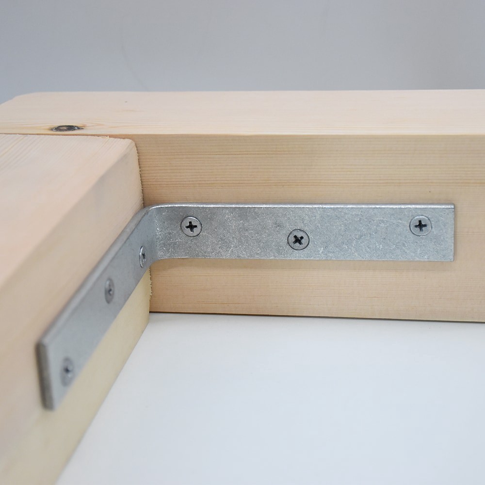 slide 4 of 4, RELIABILT 5-in x 1-in x 5-in 4.2 -Gauge Galvanized Steel Corner brace, 1 ct