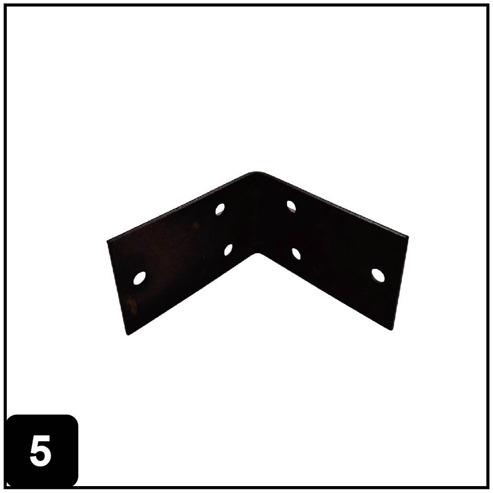 slide 6 of 6, RELIABILT 2.5-in x 1.5-in x 2.5-in 1.8 -Gauge Black Steel Corner brace, 1 ct
