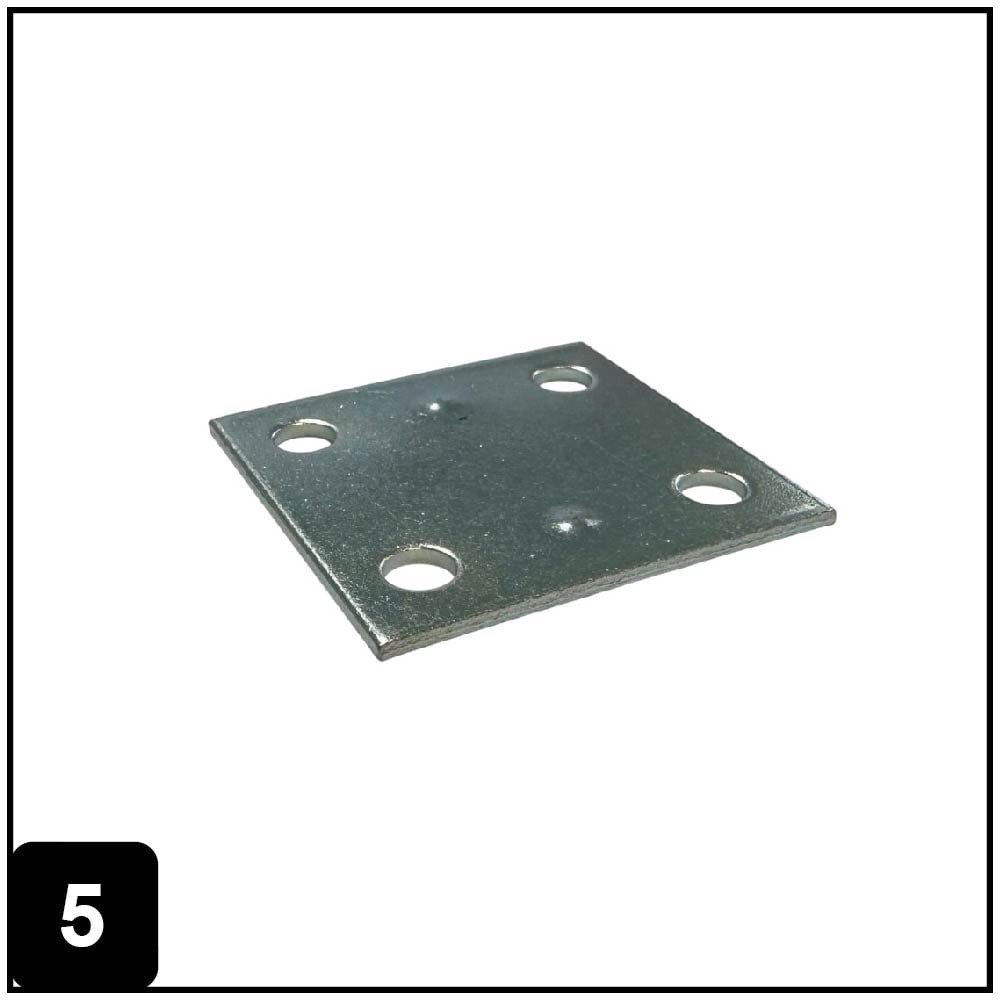 slide 5 of 6, RELIABILT 1.5-in x 1.42-in x 0.07-in 1.5 -Gauge Zinc-plated Steel Mending brace 4 -Pack, 1 ct