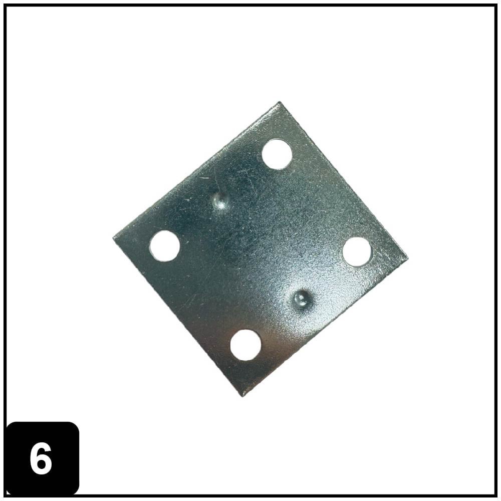 slide 6 of 6, RELIABILT 1.5-in x 1.42-in x 0.07-in 1.5 -Gauge Zinc-plated Steel Mending brace 4 -Pack, 1 ct