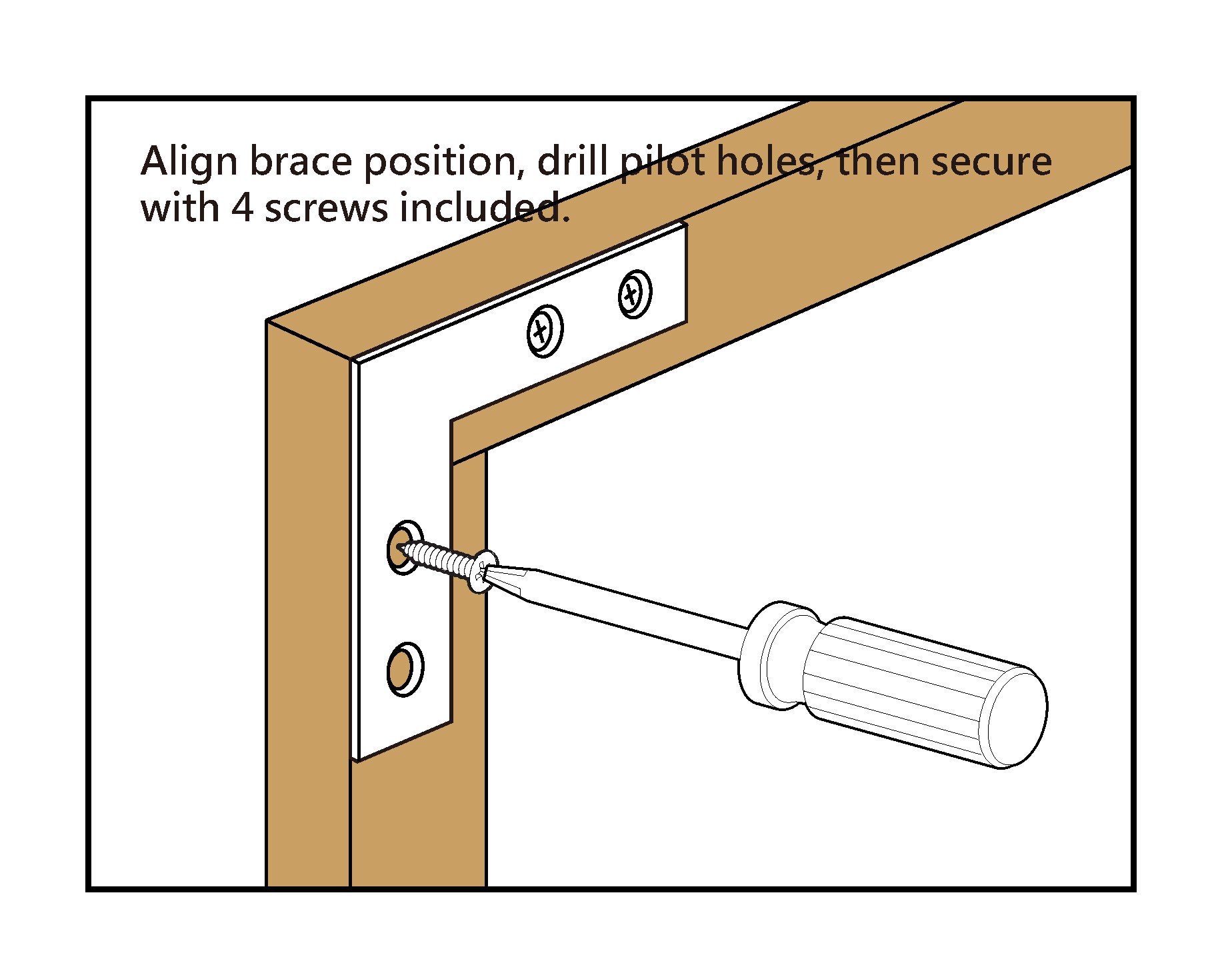 slide 2 of 4, RELIABILT 3-in x 0.5-in x 3-in 1.5 -Gauge Zinc-plated Steel Flat brace 4 -Pack, 1 ct
