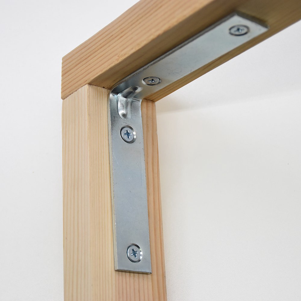 slide 5 of 6, RELIABILT 4-in x 0.875-in x 4-in 3 -Gauge Zinc-plated Steel Corner brace, 1 ct