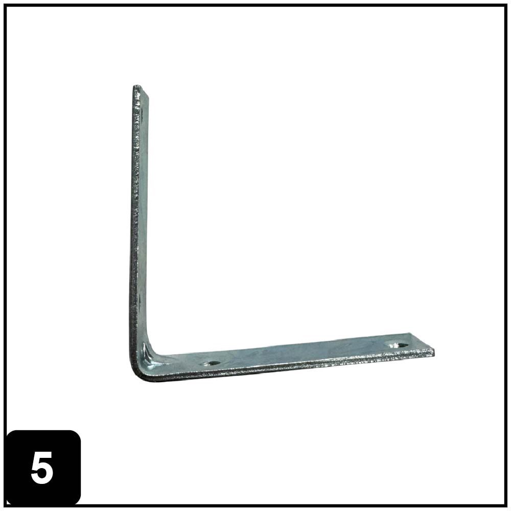 slide 6 of 6, RELIABILT 4-in x 0.875-in x 4-in 3 -Gauge Zinc-plated Steel Corner brace, 1 ct