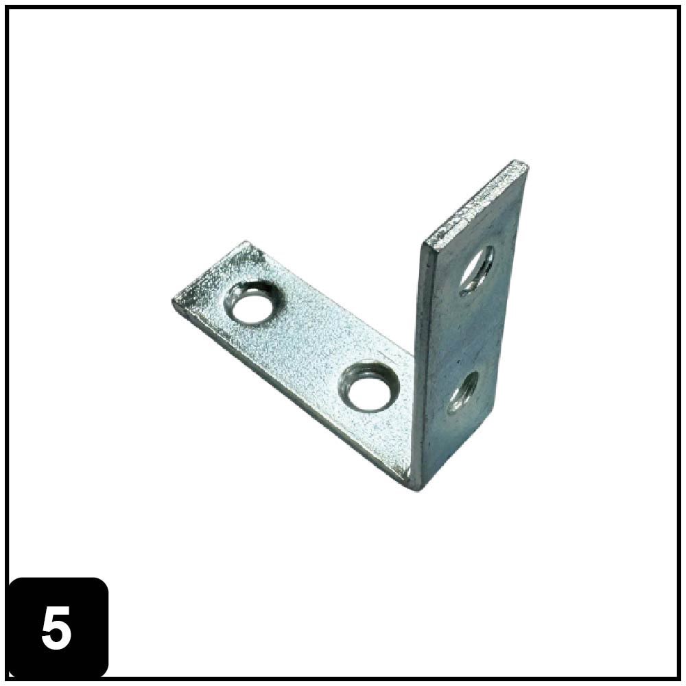 slide 5 of 6, RELIABILT 1.5-in x 0.5-in x 1.5-in 1.8 -Gauge Zinc-plated Steel Corner brace 4 -Pack, 1 ct