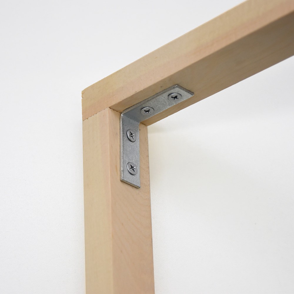 slide 4 of 4, RELIABILT 1.5-in x 0.5-in x 1.5-in 1.8 -Gauge Galvanized Steel Corner brace 2 -Pack, 1 ct