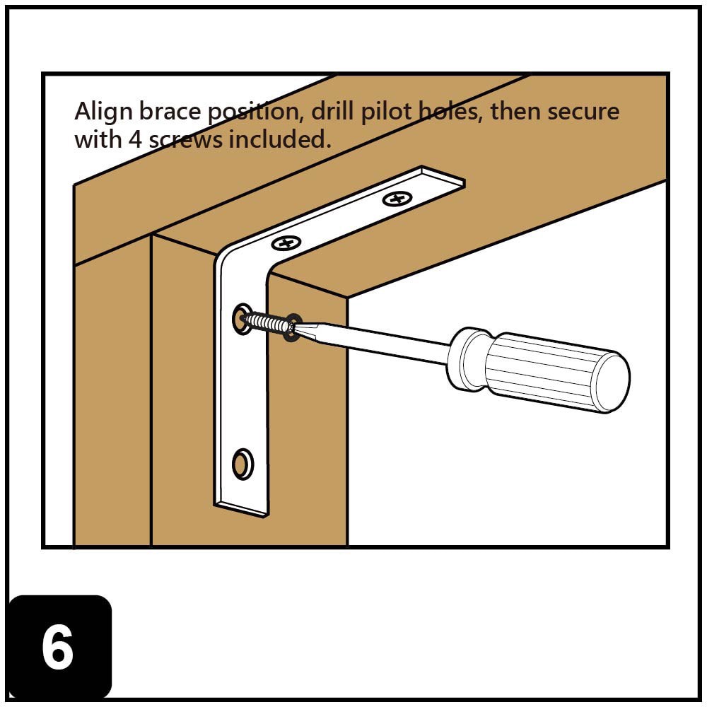 slide 6 of 6, RELIABILT 1.5-in x 0.5-in x 1.5-in 1.8 -Gauge Galvanized Steel Corner brace 2 -Pack, 1 ct
