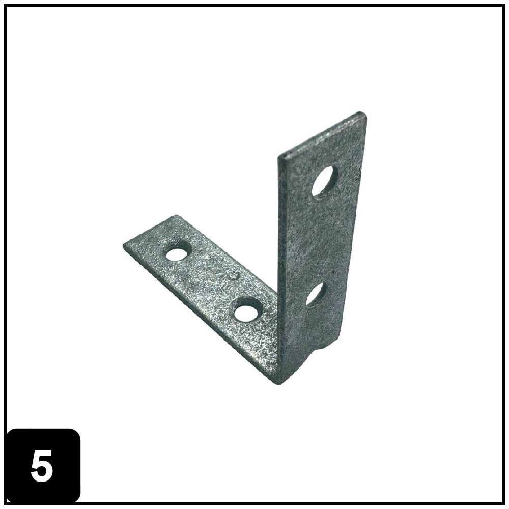 slide 5 of 6, RELIABILT 2-in x 0.625-in x 2-in 1.8 -Gauge Galvanized Steel Corner brace 2 -Pack, 1 ct