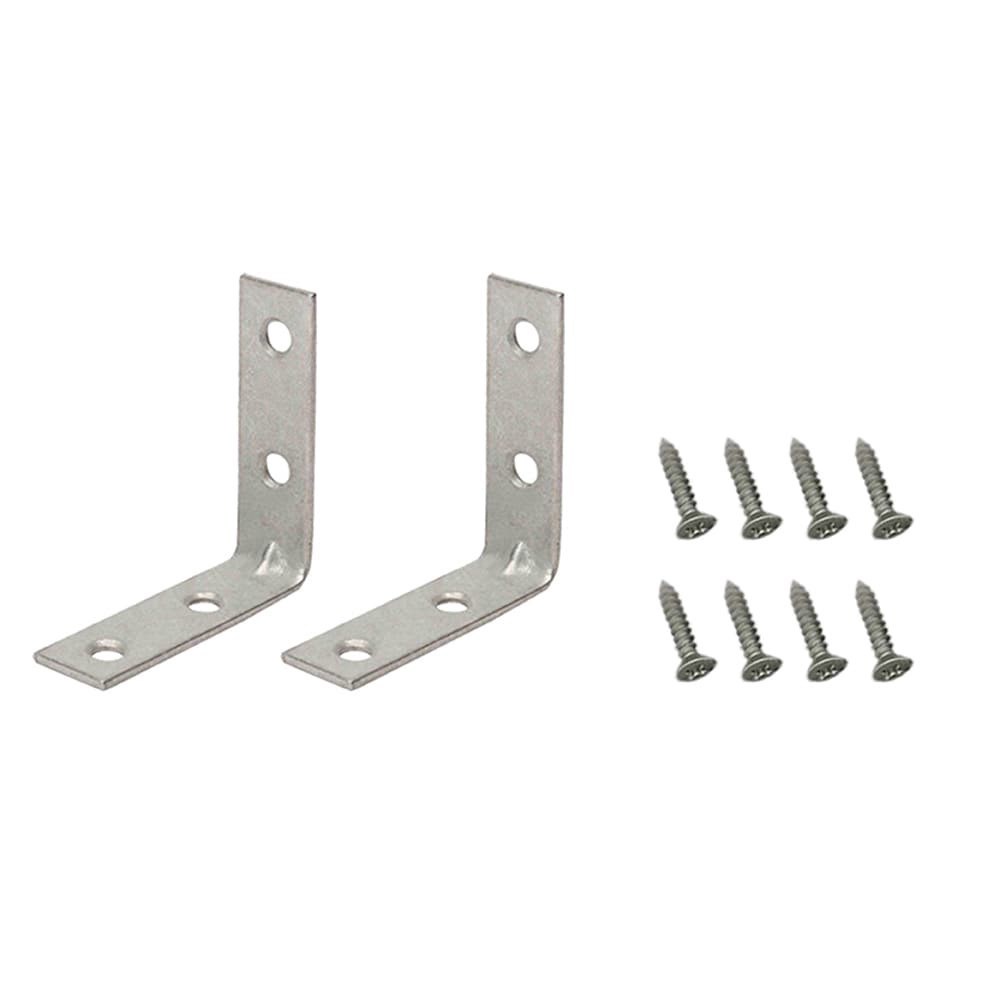slide 1 of 4, RELIABILT 2-in x 0.625-in x 2-in 1.8 -Gauge Galvanized Steel Corner brace 2 -Pack, 1 ct