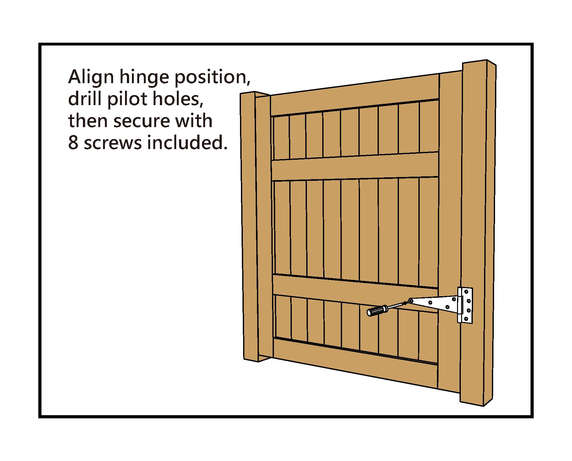 slide 2 of 6, RELIABILT 8-in H Zinc Plated T-shaped Interior/Exterior Door Hinge, 1 ct