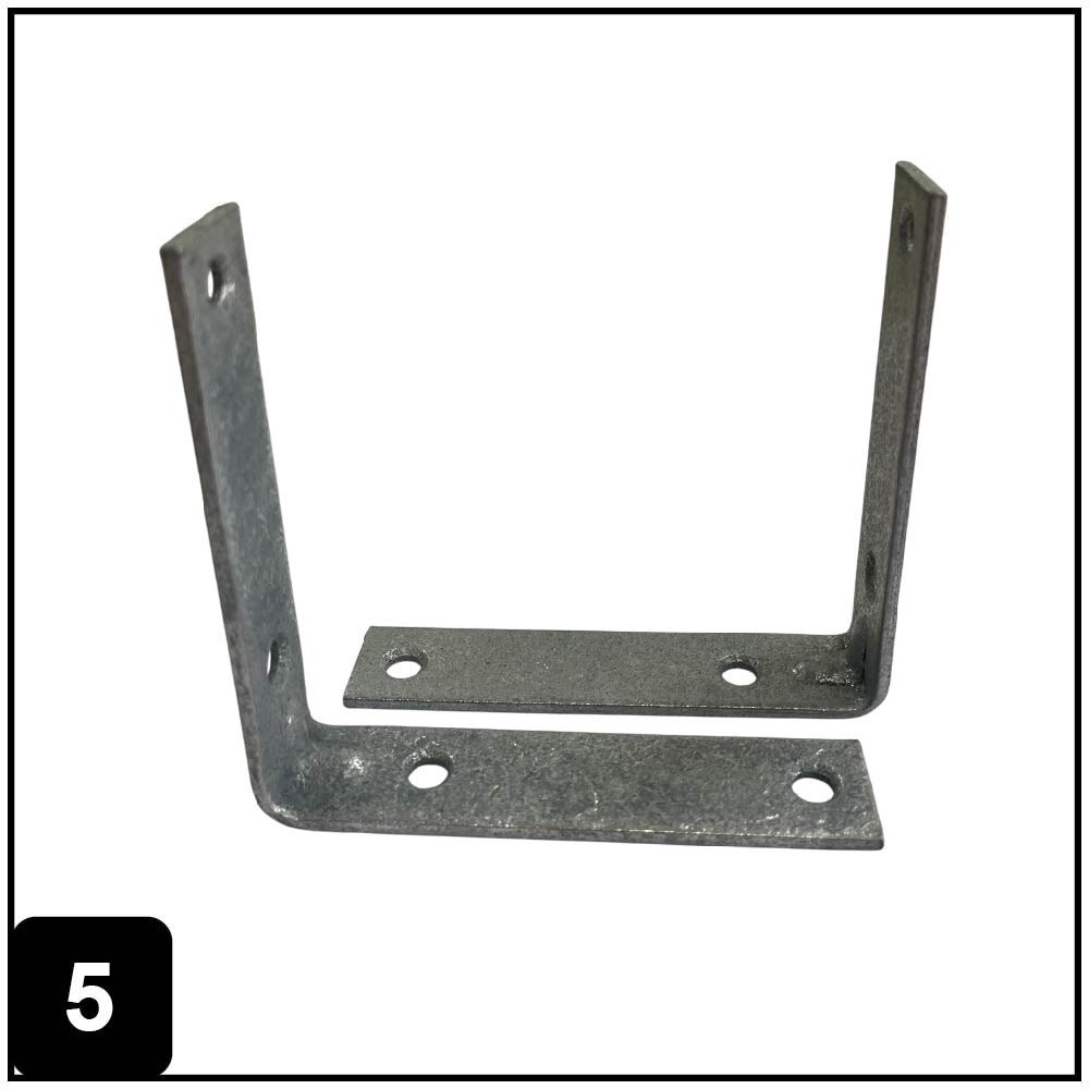 slide 5 of 6, RELIABILT 2.5-in x 0.625-in x 2.5-in 2 -Gauge Galvanized Steel Corner brace 2 -Pack, 1 ct