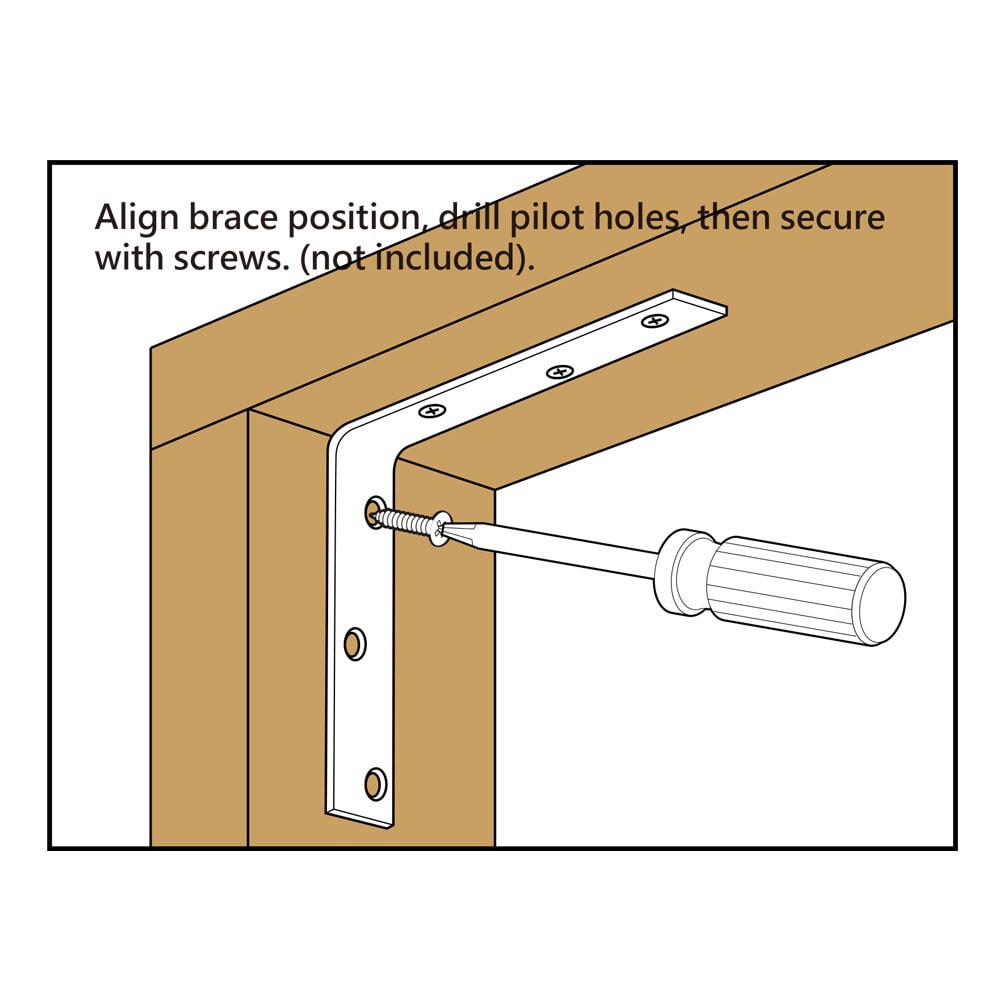slide 2 of 4, RELIABILT 8-in x 1.125-in x 8-in 5.3 -Gauge Galvanized Steel Corner brace, 1 ct
