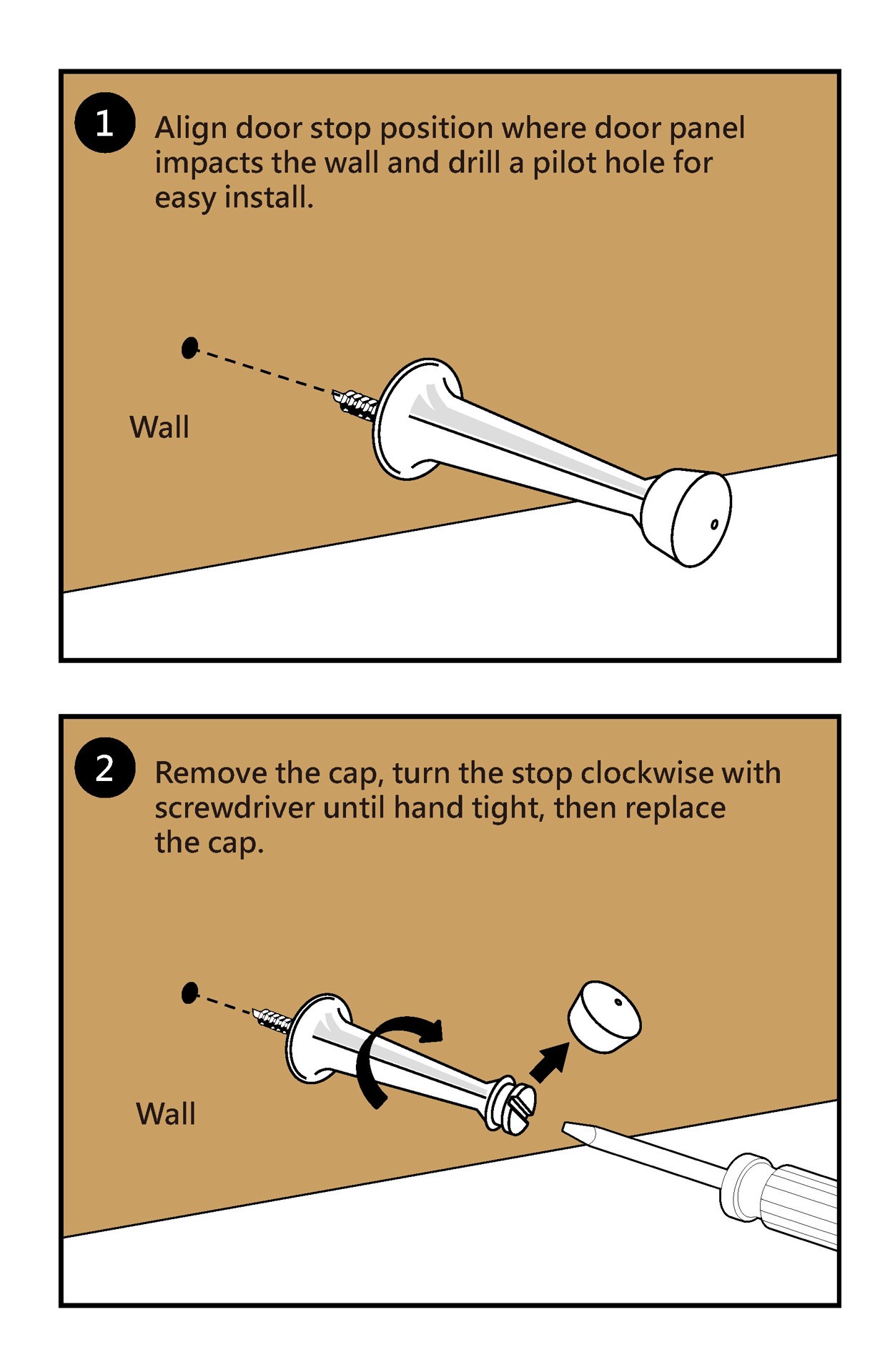 slide 2 of 6, RELIABILT 3-7/10-in Oil-rubbed bronze Rigid Door Stop 5 -Pack, 1 ct